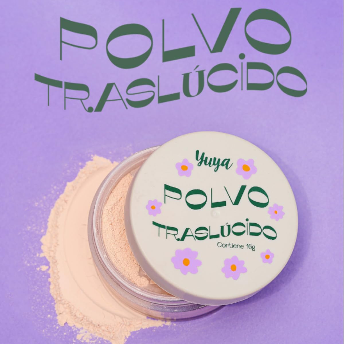 Yuya - Polvo traslúcido con ingredientes naturales + Gel Fijador para Cejas