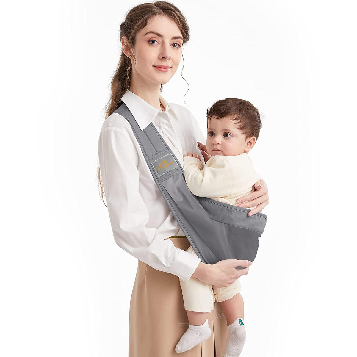 Mumgaroo - Portabebés para bebé, con un hombro, ergonómicamente ajustable, para bebés recién nacidos a niños pequeños, para entrar y salir rápidos, talla única