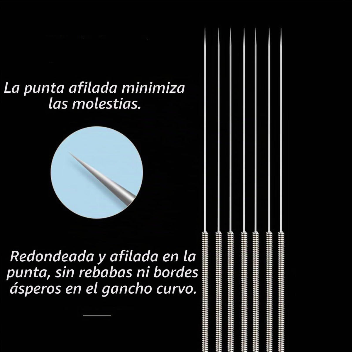 100 agujas desechables para espinillas, herramientas para eliminar manchas y manchas, comedón para eliminar manchas y manchas, piezas de herramientas de perforación de espinillas (1 unidad)