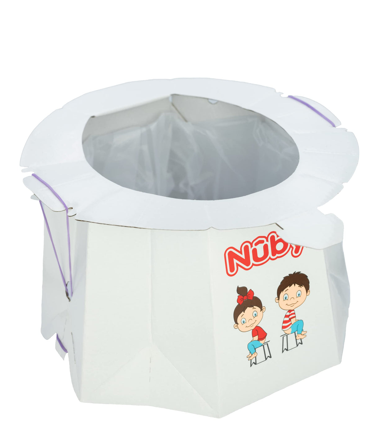 Nuby - Orinal desechable de viaje con forro - Orinal plegable y portátil; esencial para el baño de niños pequeños para campamento, viajes y paseos en coche - Orinal de viaje para niños pequeños,