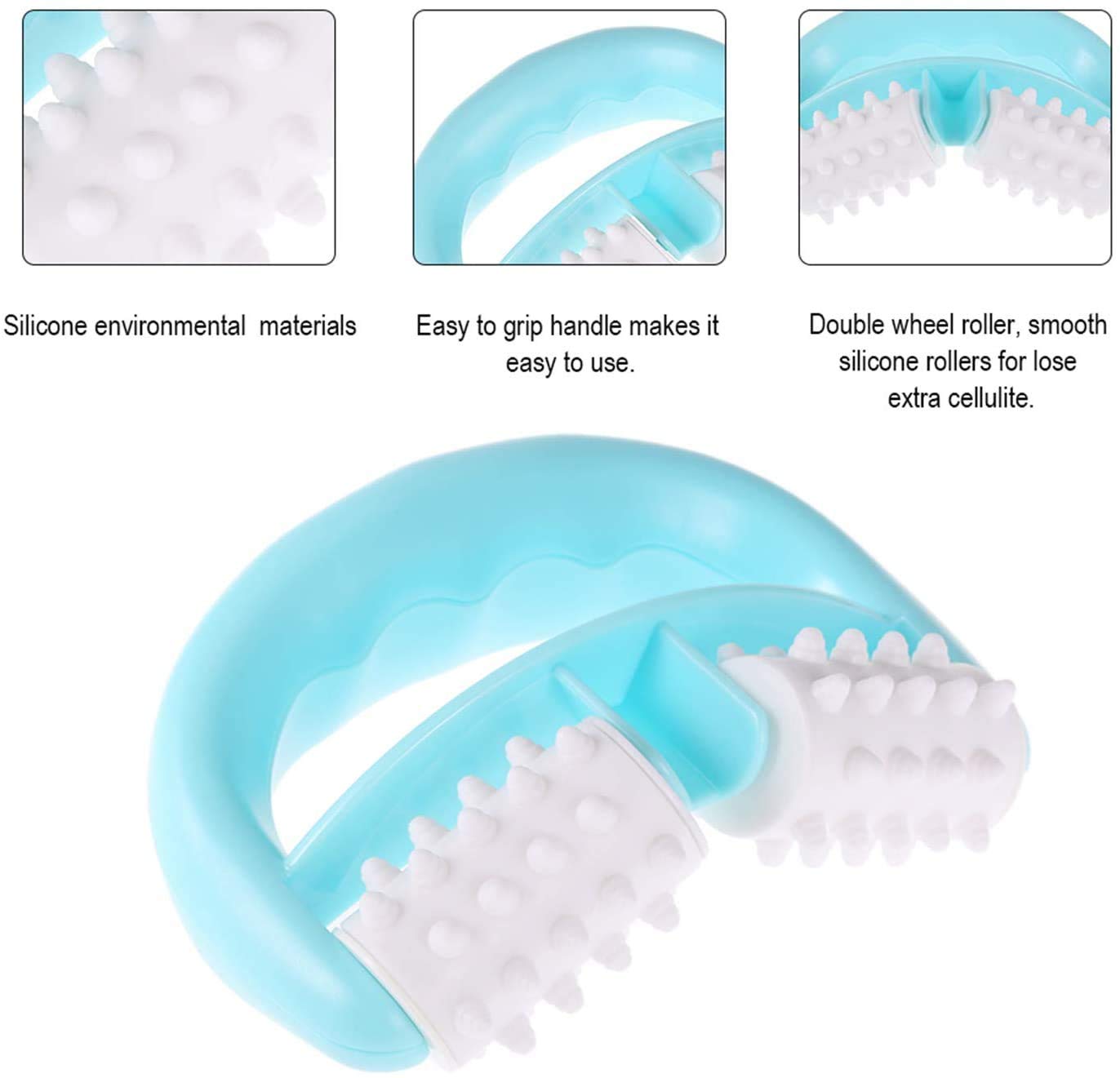 Masajeadores Anticelulíticos de Mano Masajeador de Celulitis para Brazos, Piernas, Muslos y Glúteos, Silky Skin Masajeador Reafirmante Anti-Celulitis
