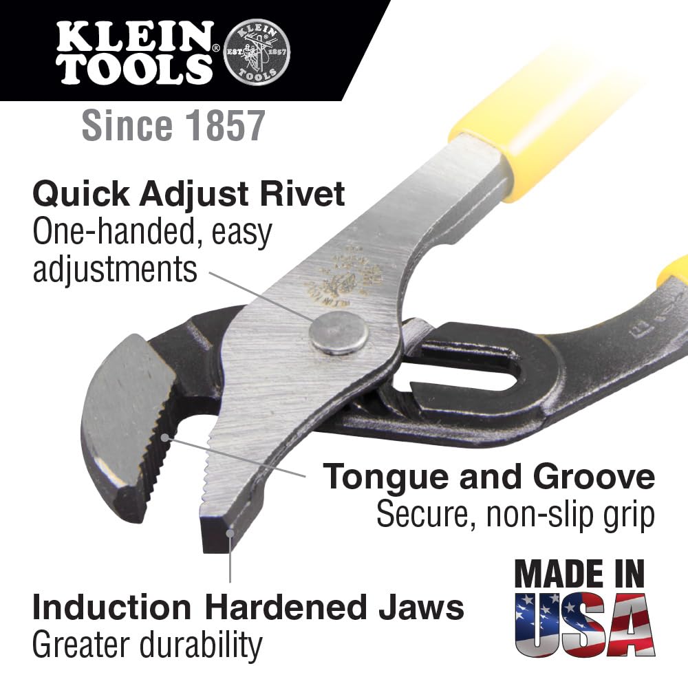 Klein Tools J502-10 Journeyman™ Pump Pliers, 10"