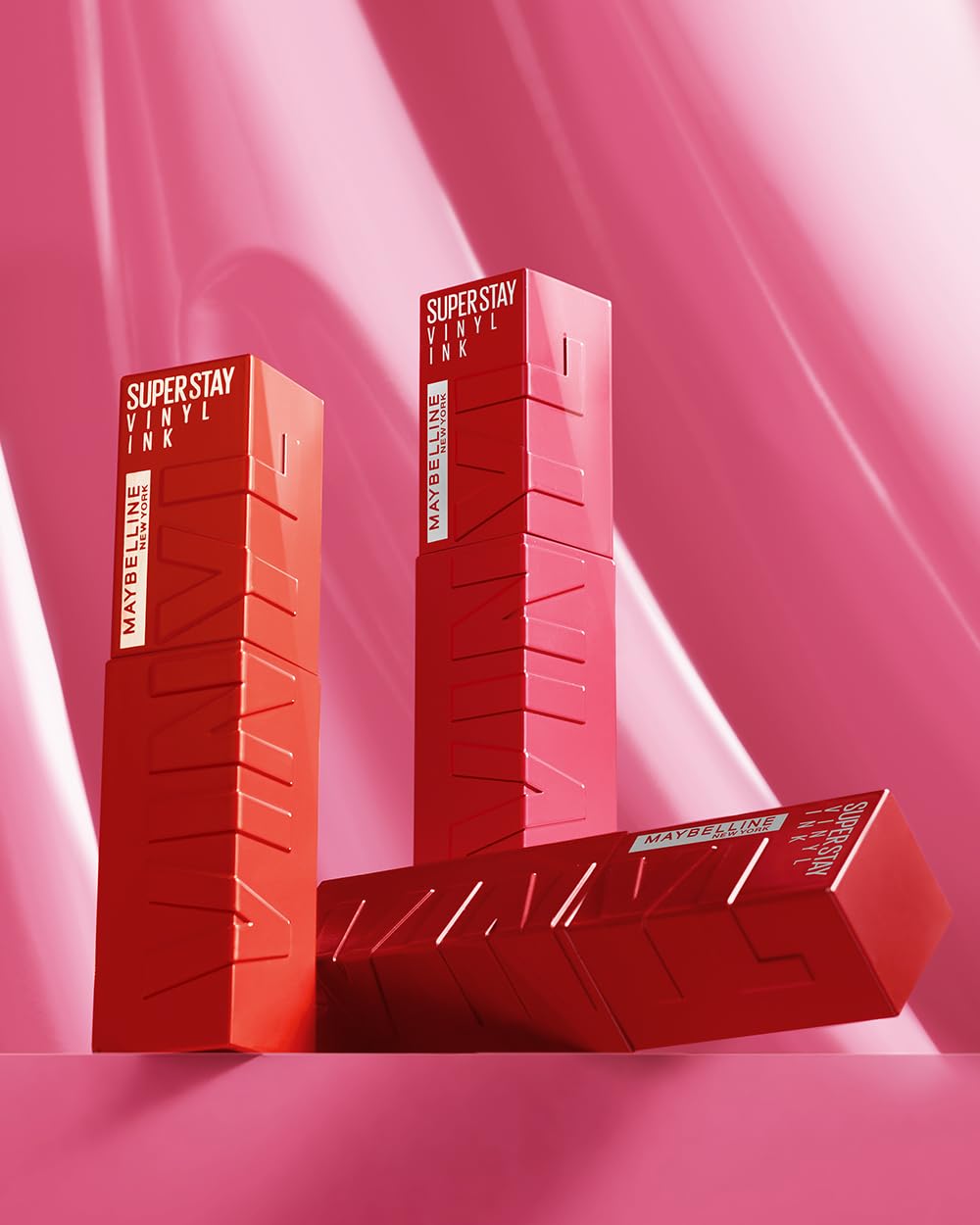Maybelline Labial líquido brillante de larga duración, Superstay Vinyl Ink Nudes tono Fearless 135ml
