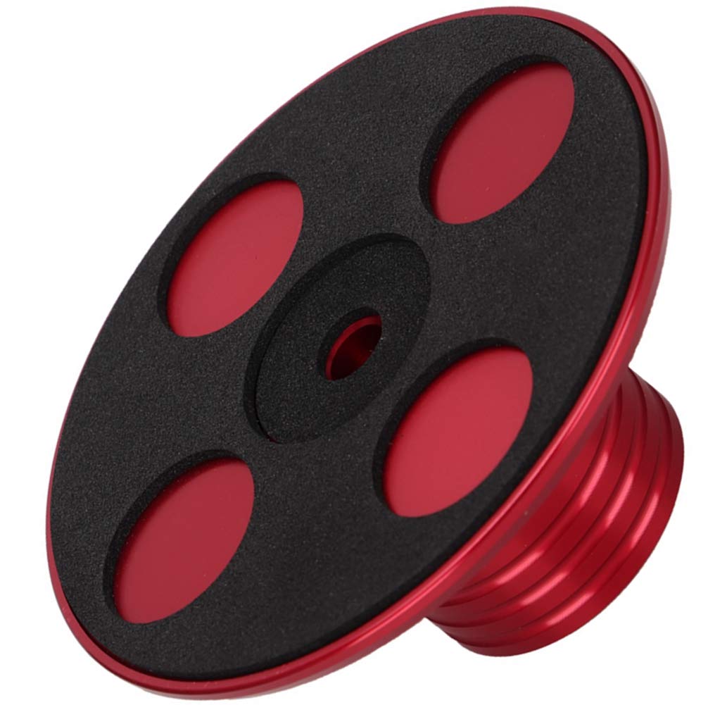 Estabilizador de Discos de Aluminio Metálico Rojo para LP de Vinilo