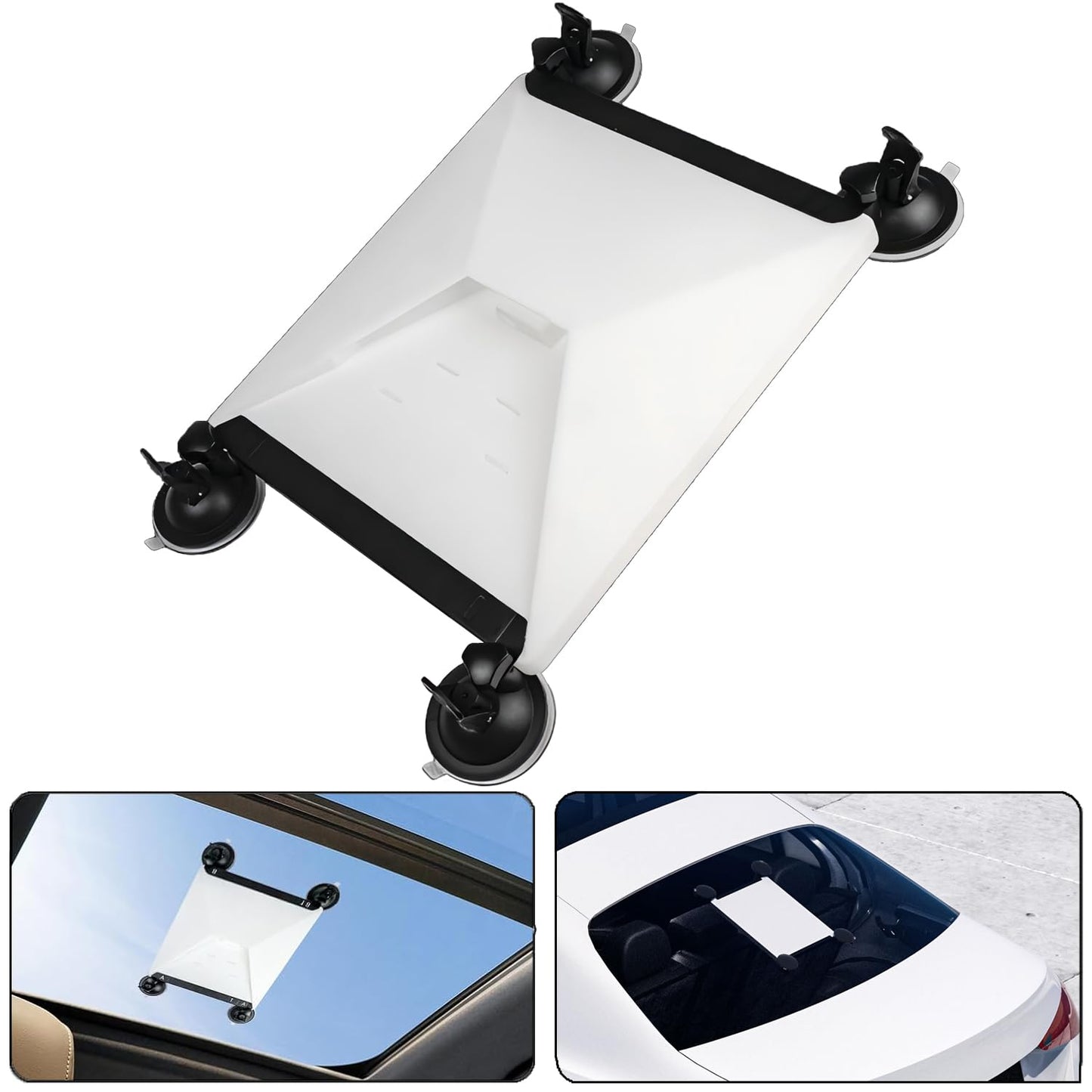 Kit de Mount para Starlink Mini para Coche, Kit de Montaje con Ventosa para Starlink Mini para Ventana y Techo Corredizo de Coche, Base para Starlink Mini, Mini Soporte para Starlink Mini, Accesorios