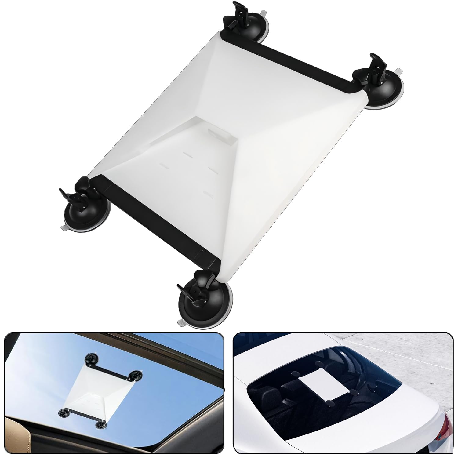 Kit de Mount para Starlink Mini para Coche, Kit de Montaje con Ventosa para Starlink Mini para Ventana y Techo Corredizo de Coche, Base para Starlink Mini, Mini Soporte para Starlink Mini, Accesorios