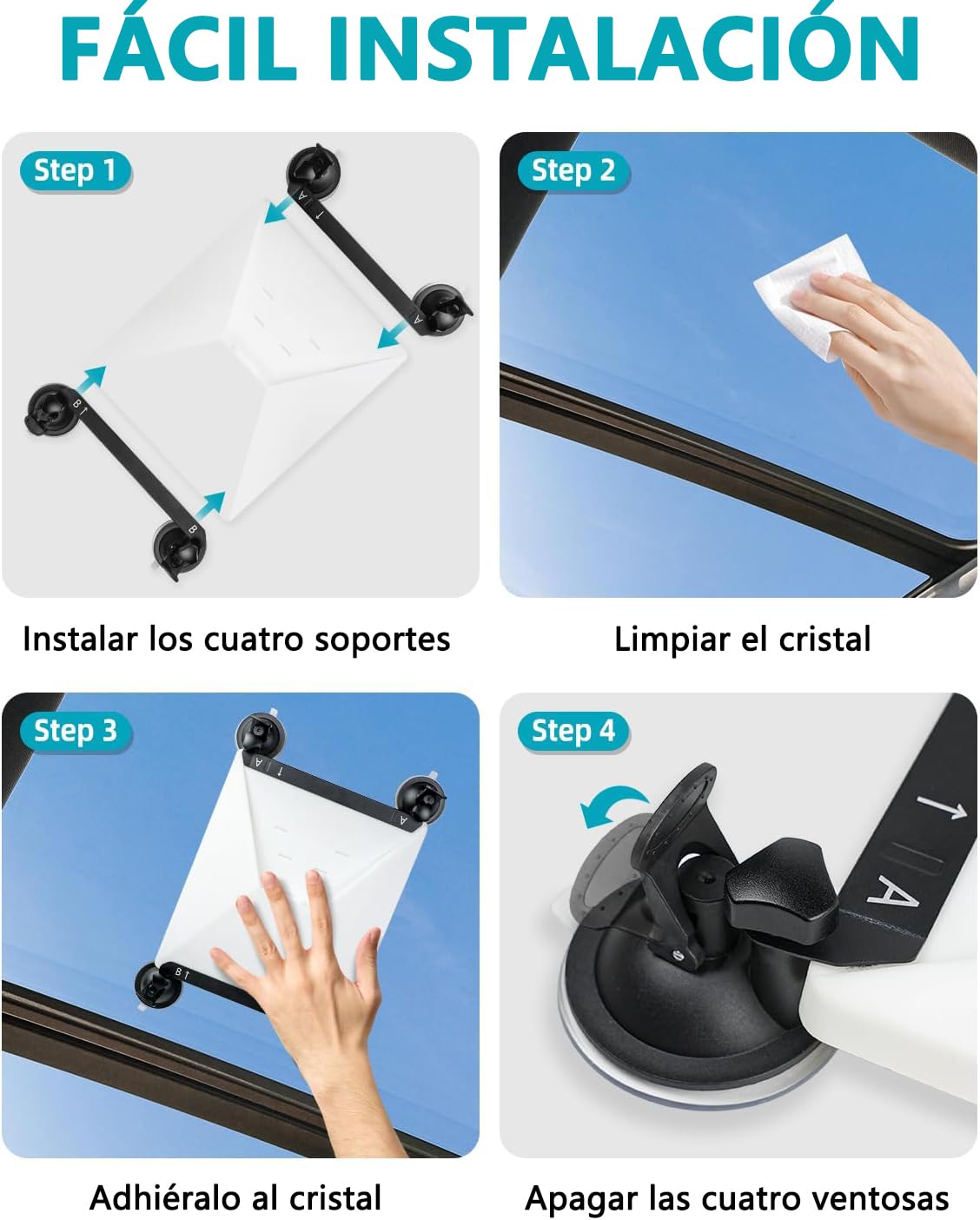 Kit de Mount para Starlink Mini para Coche, Kit de Montaje con Ventosa para Starlink Mini para Ventana y Techo Corredizo de Coche, Base para Starlink Mini, Mini Soporte para Starlink Mini, Accesorios
