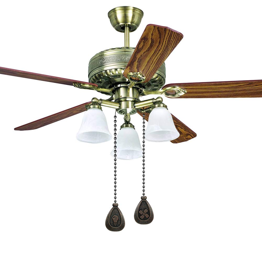 Juego de Cadena de Bronce Dotlite Extensión Decorativa con Colgante para Ventilador de Techo