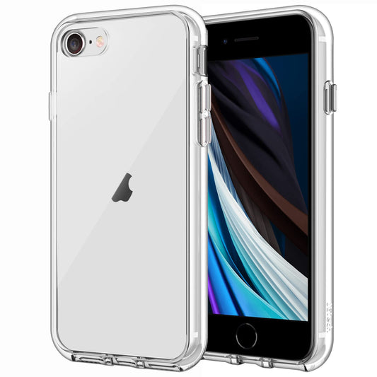 JETech Funda para iPhone SE 3/2 (Modelo 2022/2020), iPhone 8 iPhone 7, Anti-Amarillo Anti-Choques y Anti-Arañazos (Transparente)