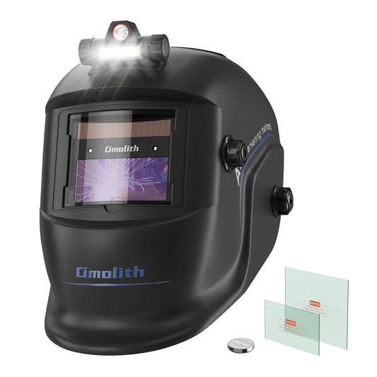 Casco de Soldadura Omolith Luz de Oscurecimiento Automático Color Verdadero para TIG MIG Stick