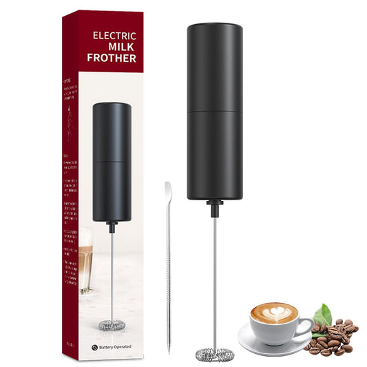 Espumador de Leche Eléctrico de Acero Inoxidable Portátil para Lattes, Capuchino y Matcha