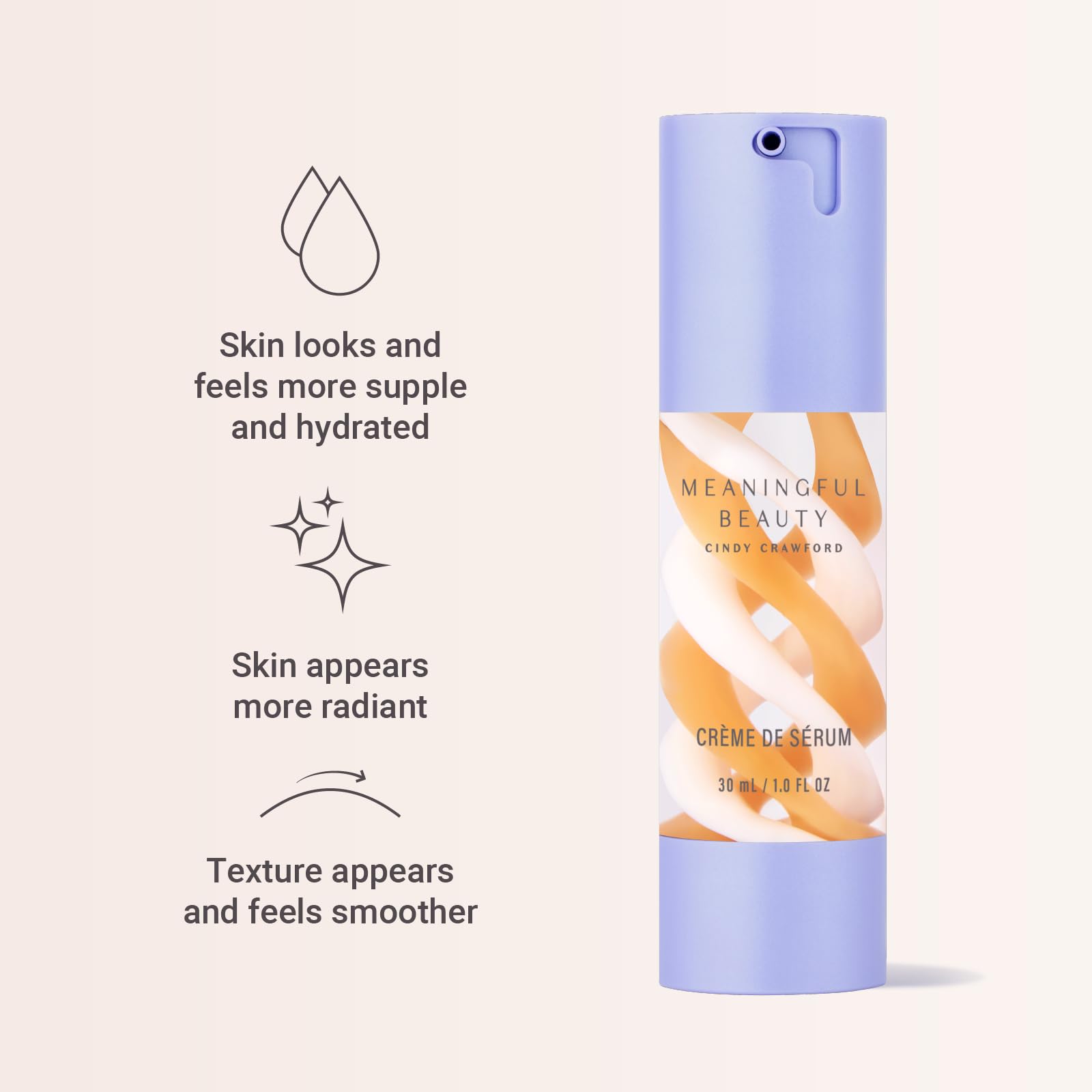Meaningful Beauty Crema de suero, extracto de melón, humectante nocturno, 1 oz (29.57 ml)