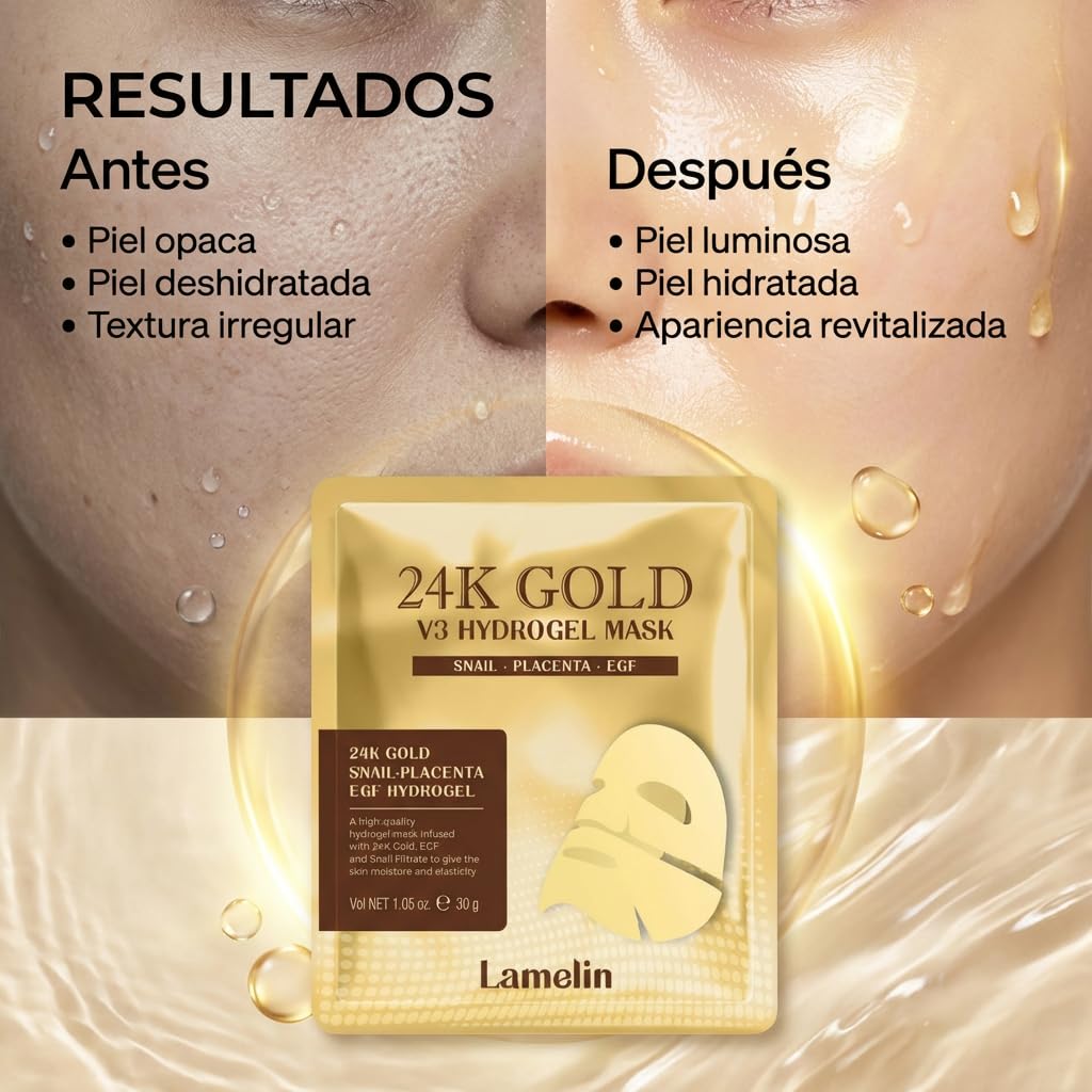 Lamelin 24k Gold V3 Hydrogel Mask (1EA)