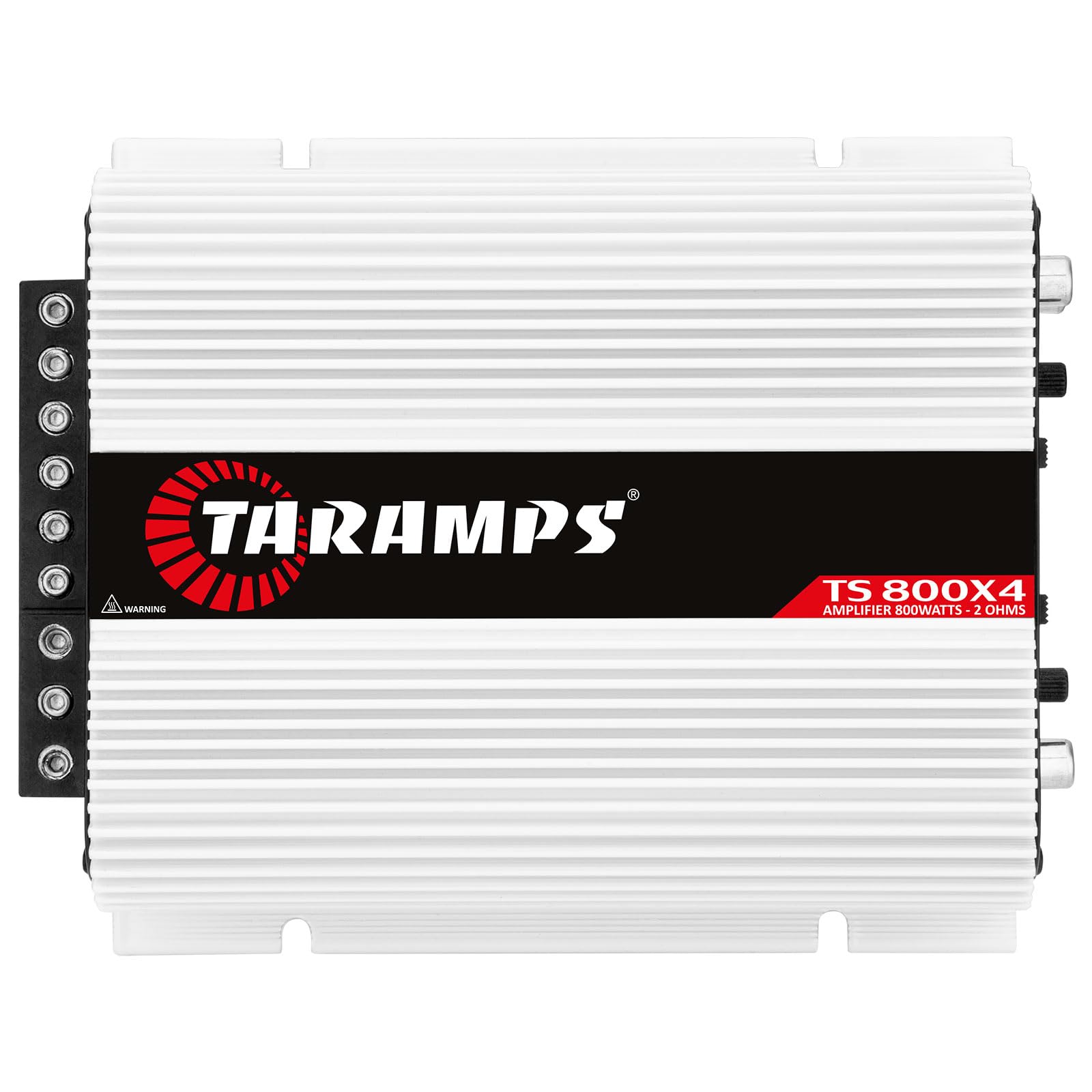 Amplificador de Audio Multicanal Taramps TS 800 x 4 2 Ohmios Clase D 800 W RMS Negro + Procesador de Señal Digital Taramps Pro 2.4s y Ecualizador, para Coche, Paquete de 2