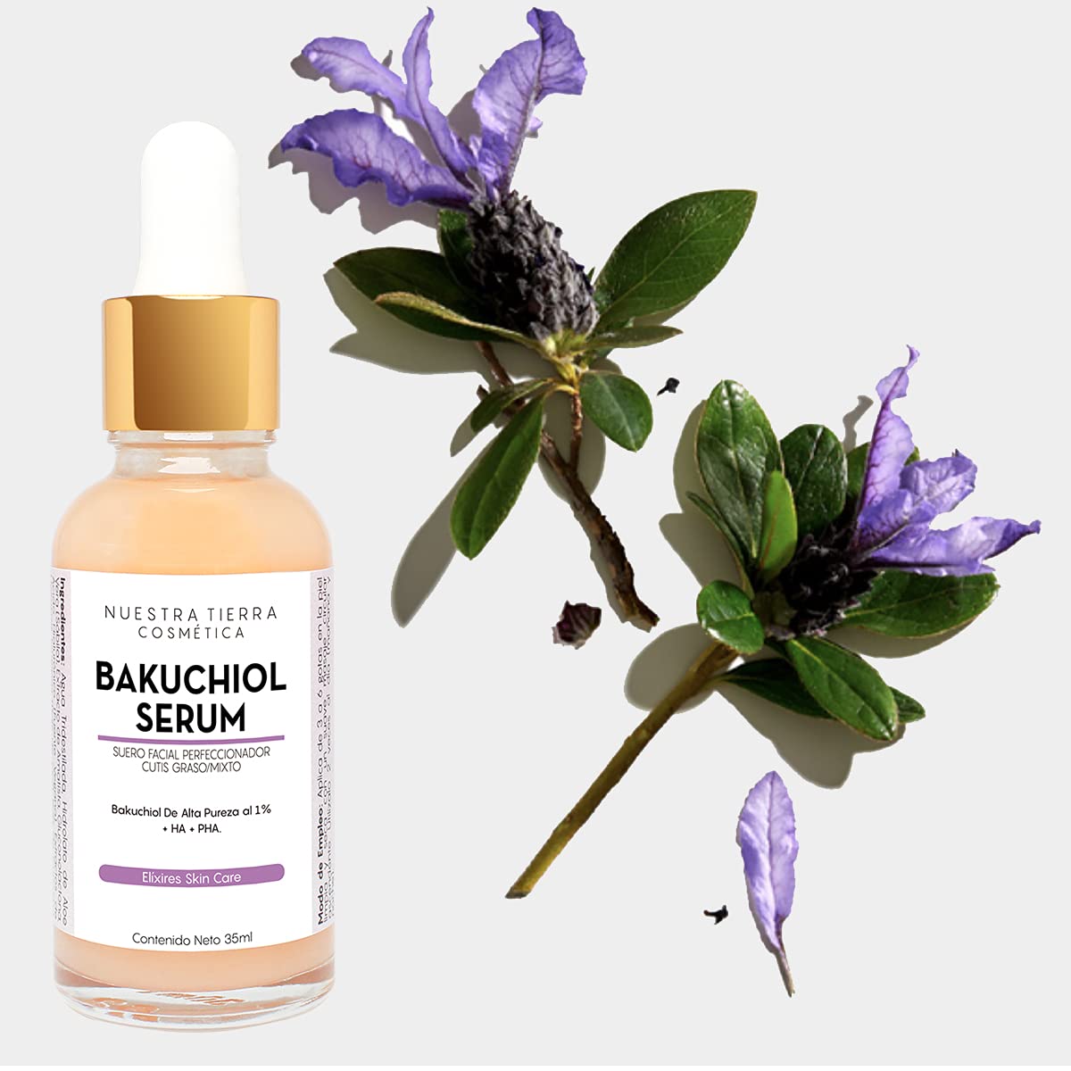 Bakuchiol Serum En Gel Fito-Retinol Elimina Manchas y Arrugas 35ml