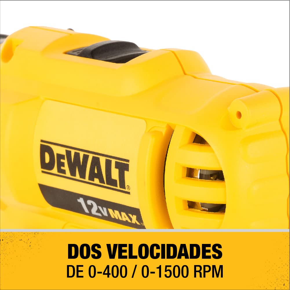DEWALT DCD700C2-B3 Taladro/Atornillador 12V 3/8 pulg