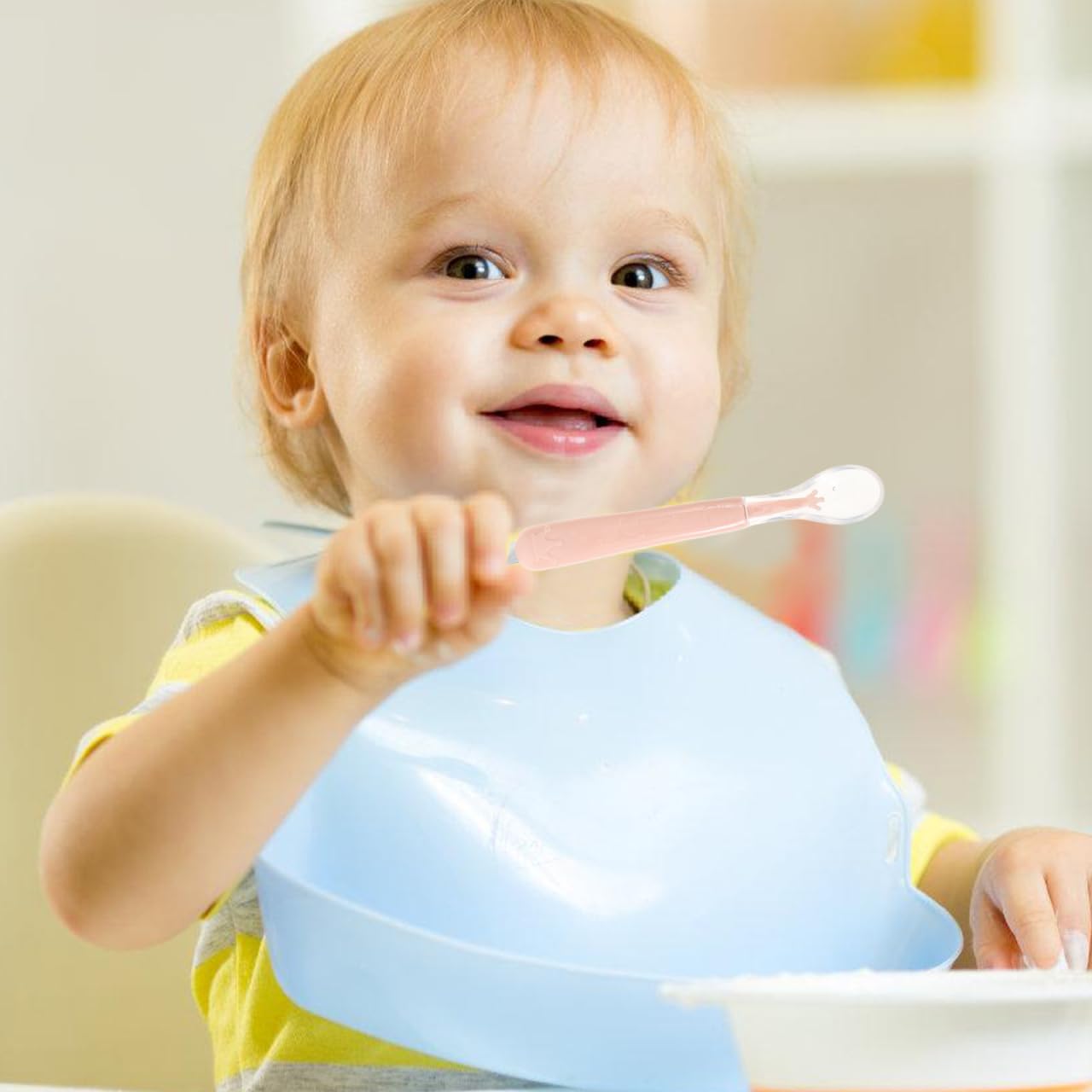Cuchara De Silicona Para BebéS Con Doble FuncióN, Raspador De Frutas Y Puré, Incluye Caja De Almacenamiento, PortáTil Y Ligera, Ideal Para Preparar Comida Infantil