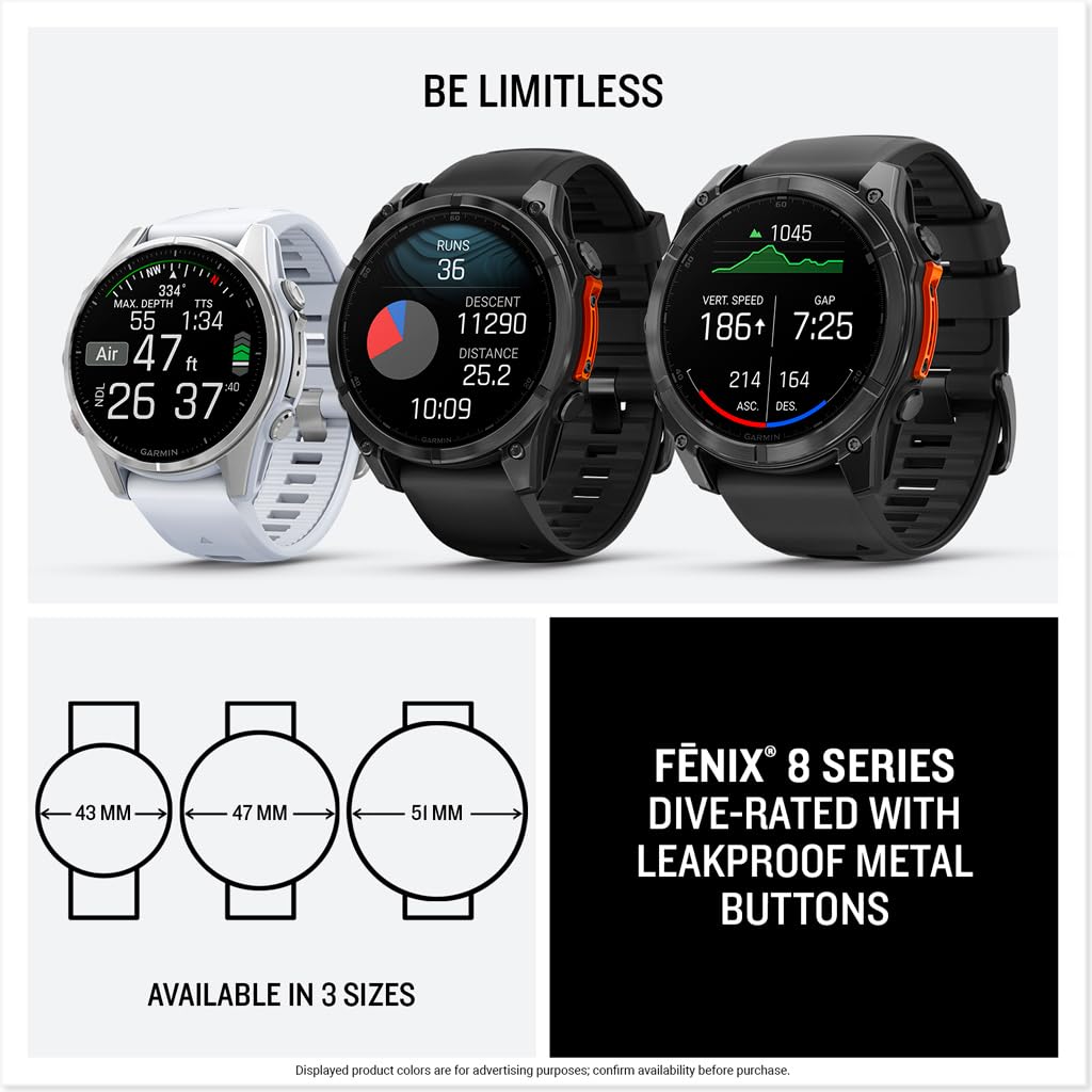 Reloj Garmin Fenix 8 Zafiro Amoled Soft Gold 43 mm