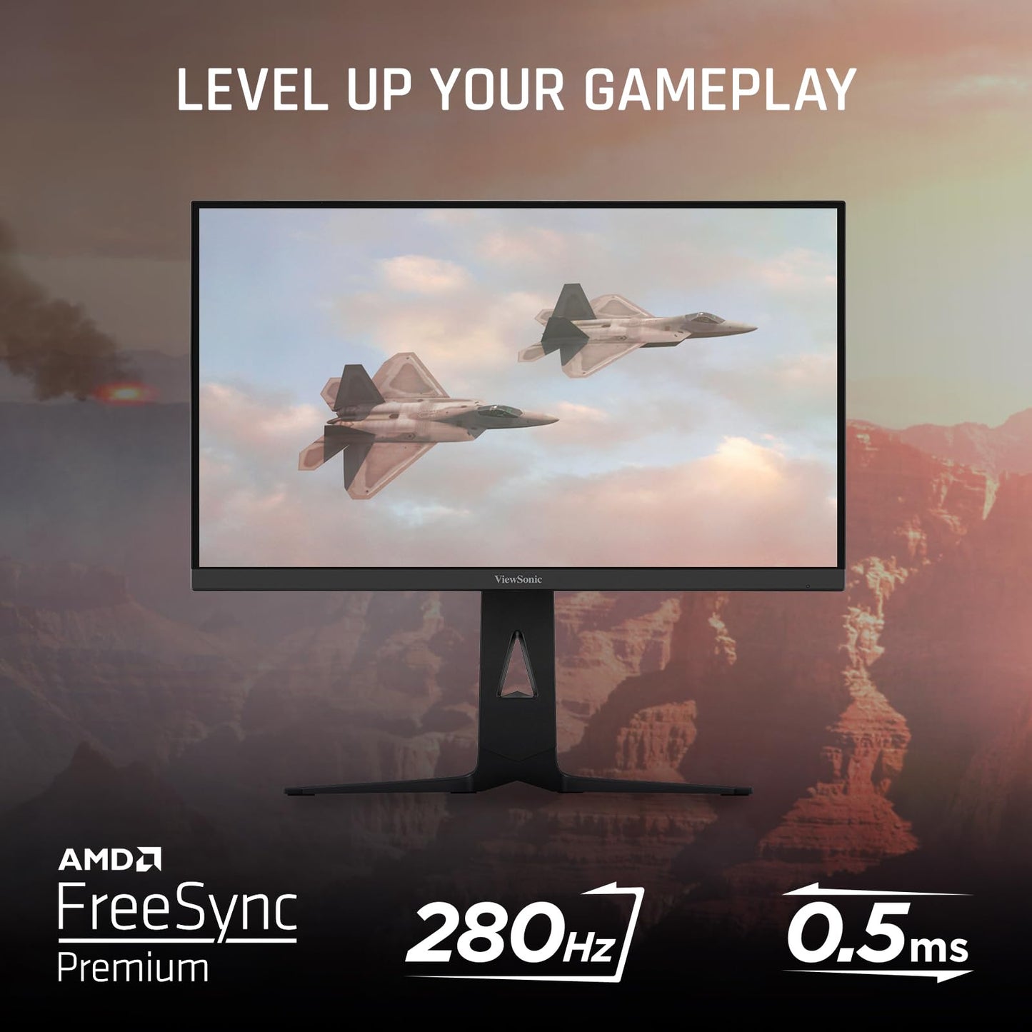 Monitor Viewsonic 25" IPS FULLHD Negro 280Hz con AMD FreeSync Premium y RGB