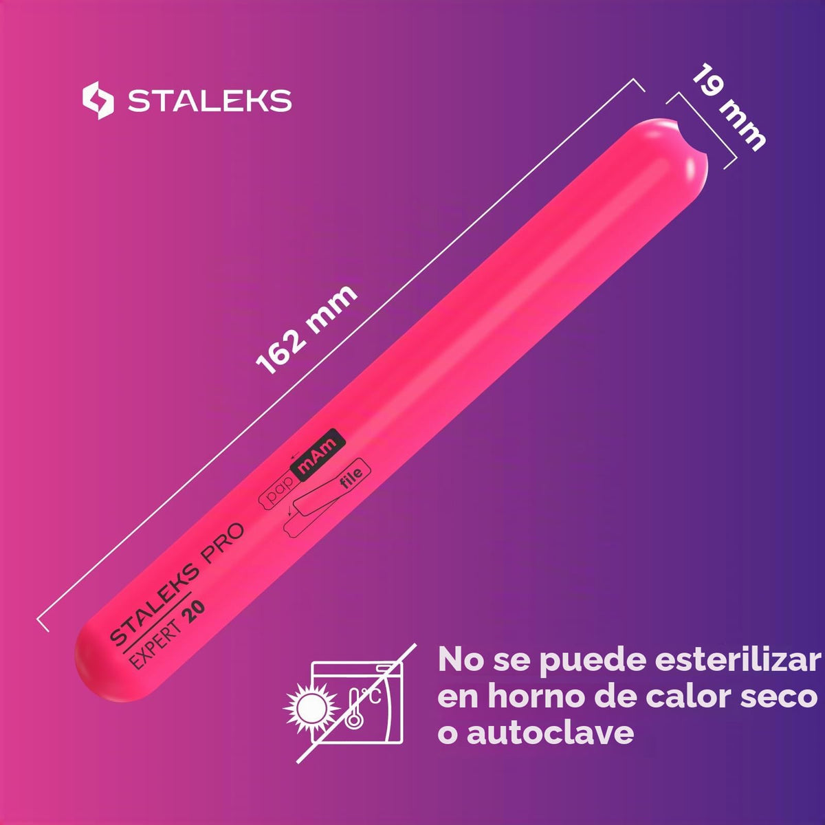 Stalkes SPBE-20 Pro Expert Recto Acrílico Robusto Higiénico Diseño Atractivo 20 mm