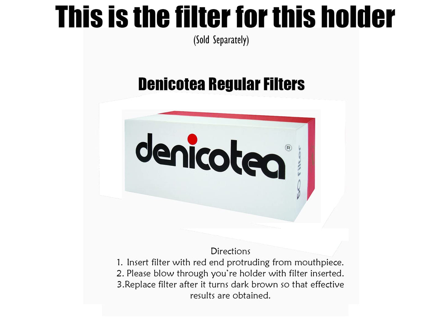 150 Denicotea Standard filters for Cigarette holder by Denicotea