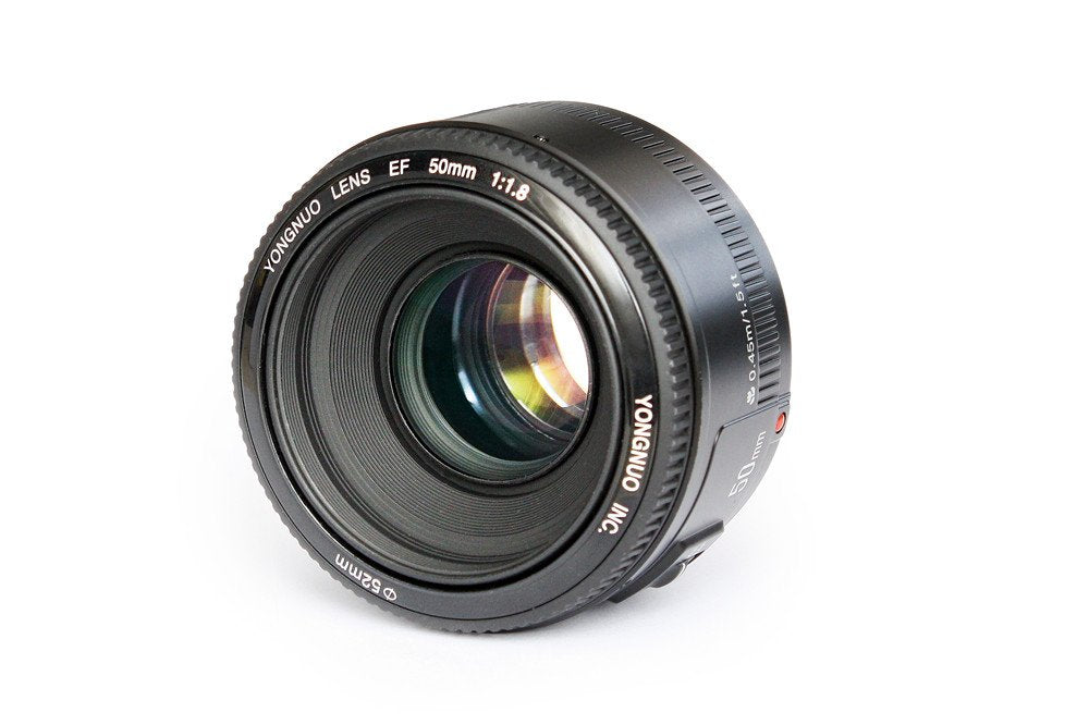 YONGNUO YN50mm F1.8 Lente de gran apertura de enfoque automático compatible con cámara Canon EF Mount EOS