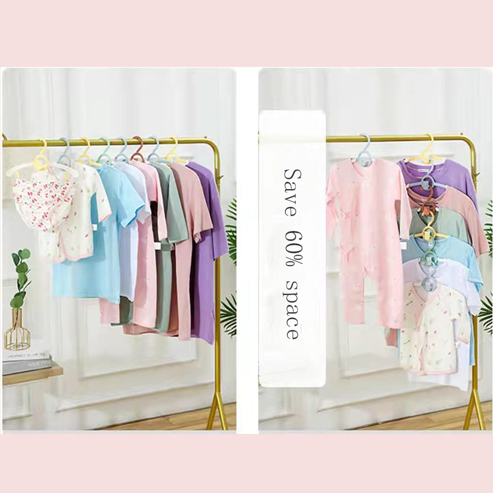JSF - Perchas para niños, antideslizantes, paquete de 20 perchas para bebés, hangar para bebés