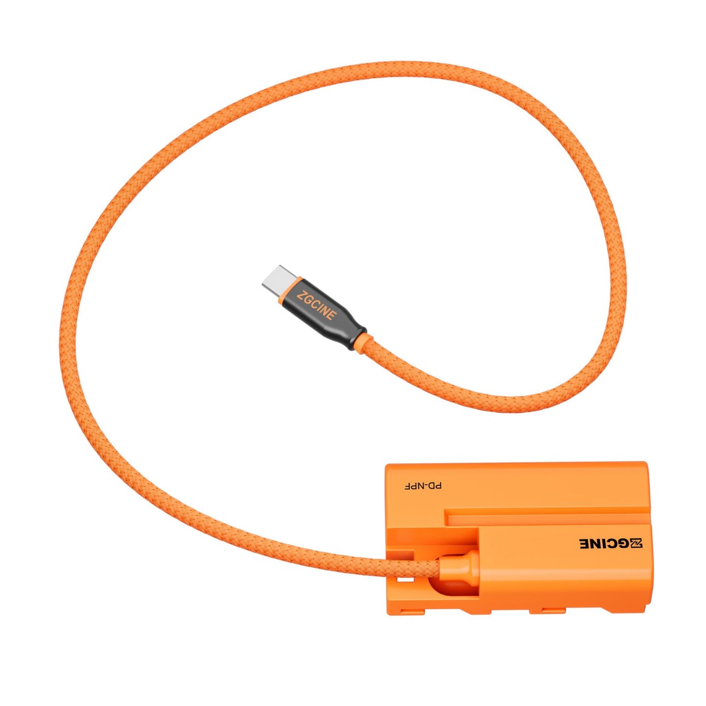 ZGCINE - Cable USB-C PD a batería falsa NPF (Cable trenzado)