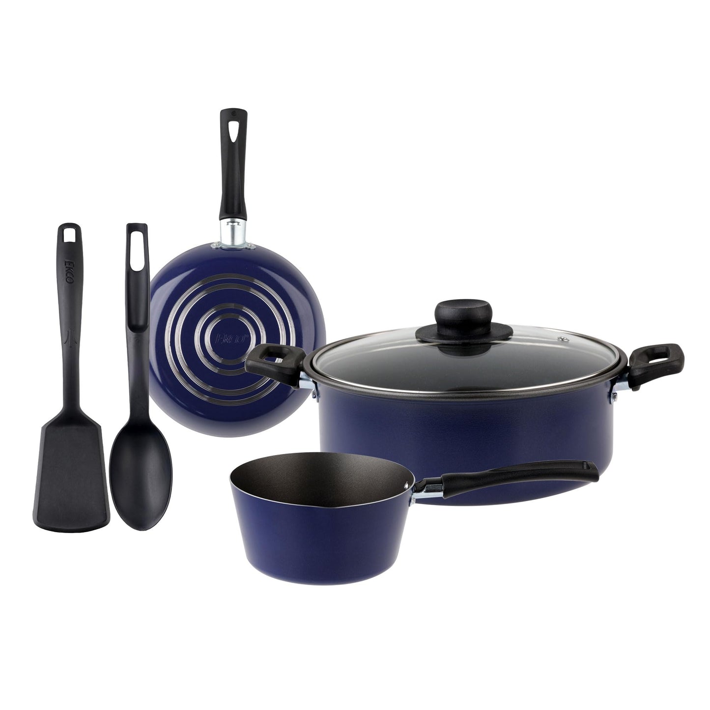 Batería de Cocina Ekco Azul Antiadherente 6 Piezas