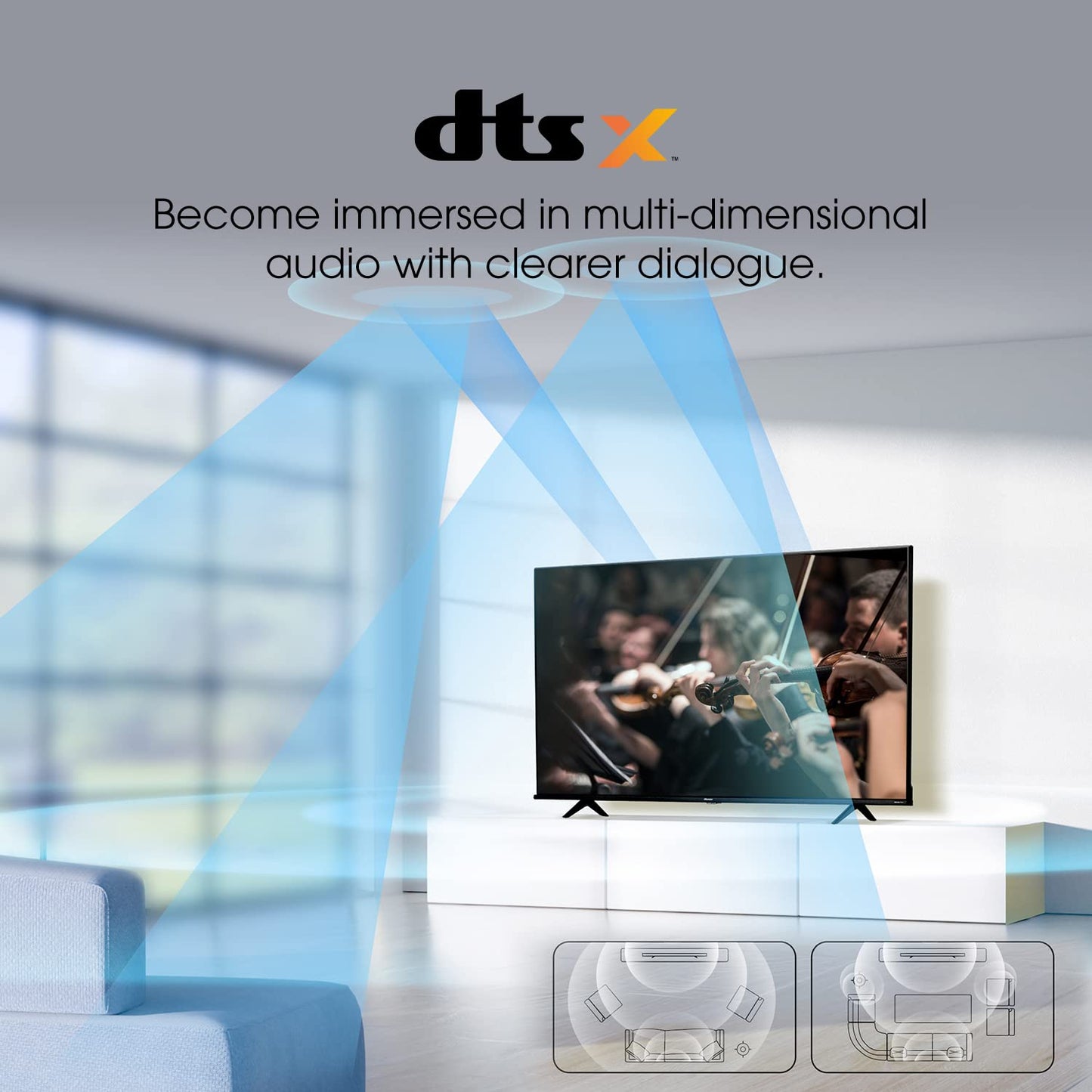 Smart TV JVC 32 Pulgadas HD Frameless Roku TV