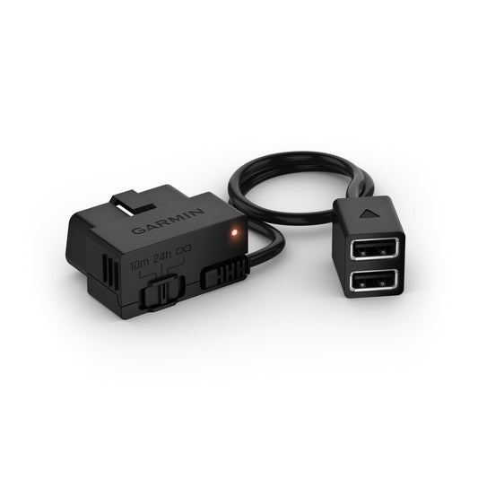 Garmin Cable de alimentación Constante, Compatible Dash CAM, se Adapta al Puerto OBD-II del vehículo para alimentación Incluso Cuando está estacionado y Apagado