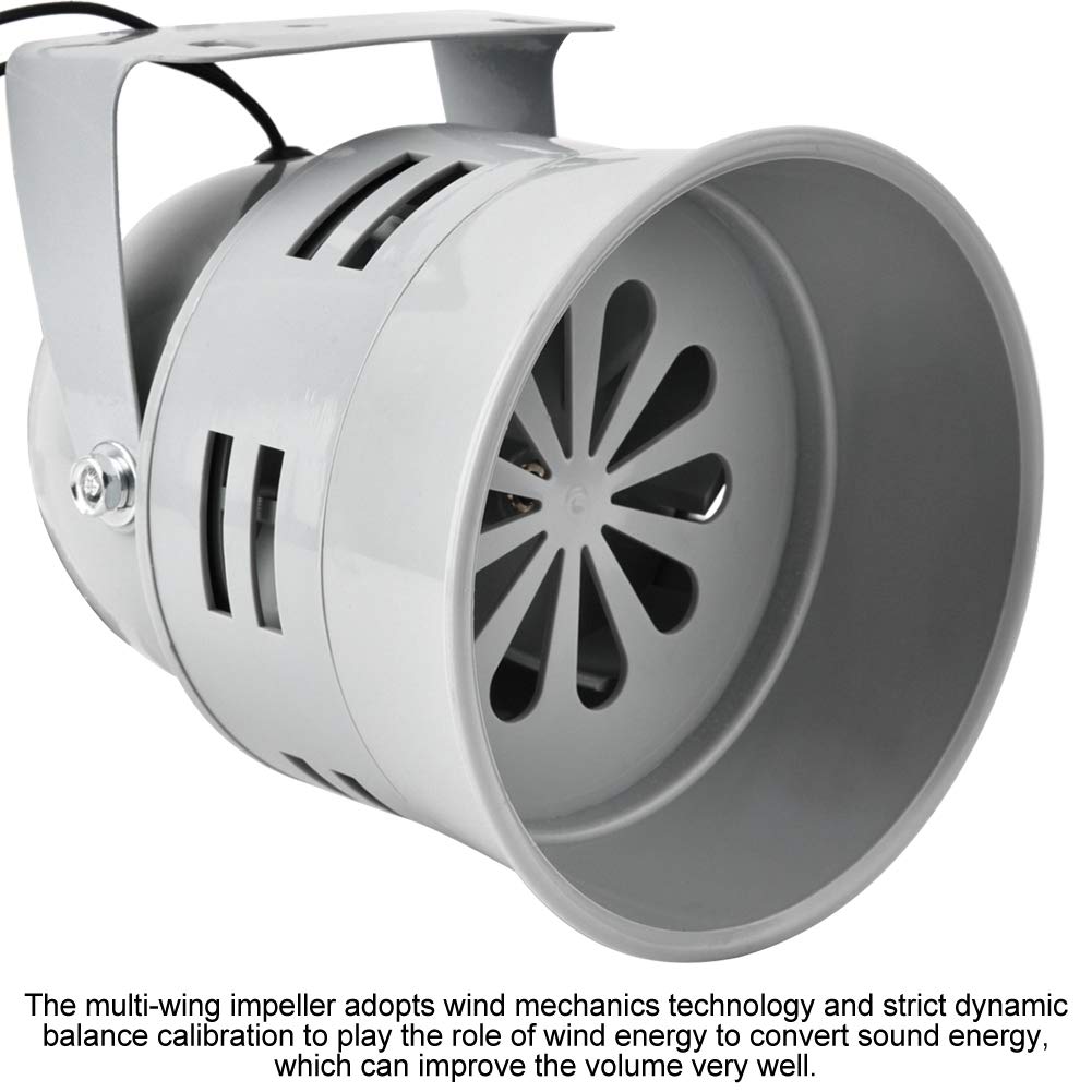Dioche Alarma para Motor, Cuerno de Sirena Eléctrico Industrial de Seguridad y Prevención contra Incendios, 40W (DC12V)
