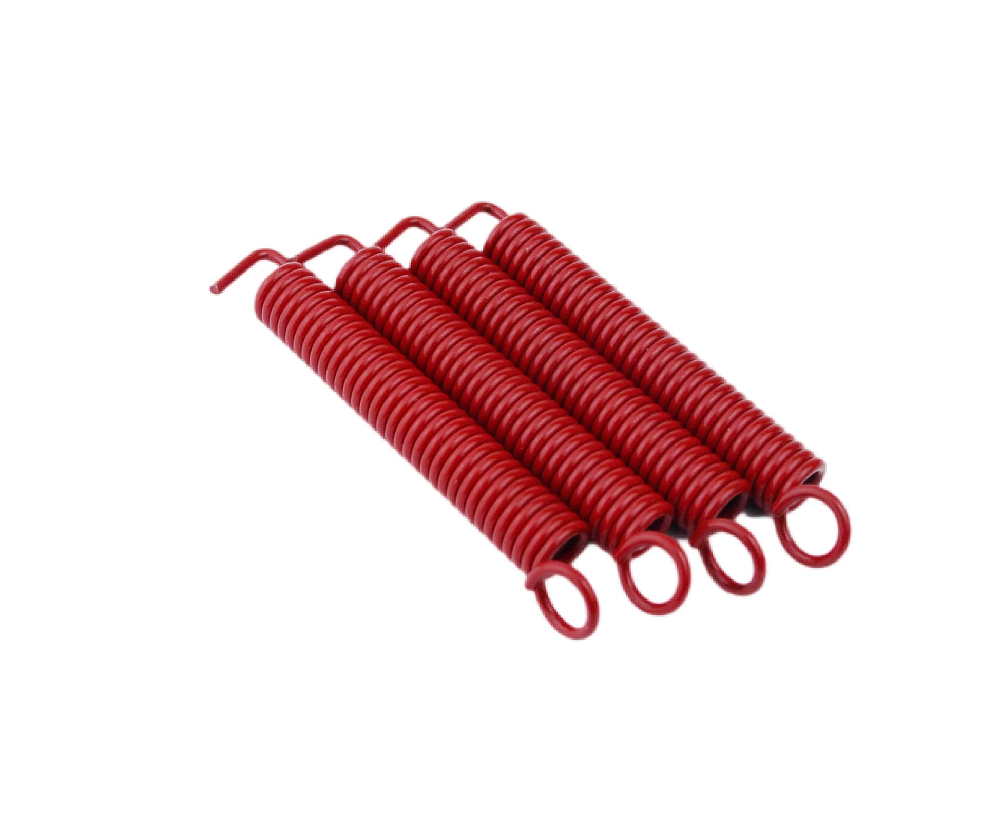 Guyker Muelles de trémolo silenciosos (juego de 4) para instrumentos de puente de guitarra eléctrica FR Fender Strat ST Stratocaster, pieza de repuesto, rojo