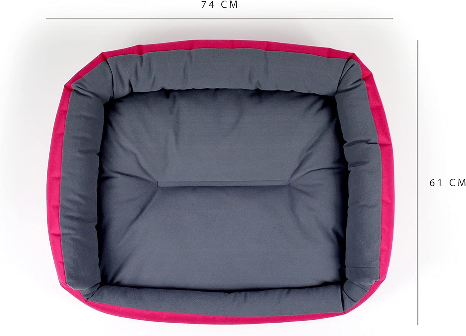 Cama para Perro Hills Fucsia Gris Resistente Confortable Medium