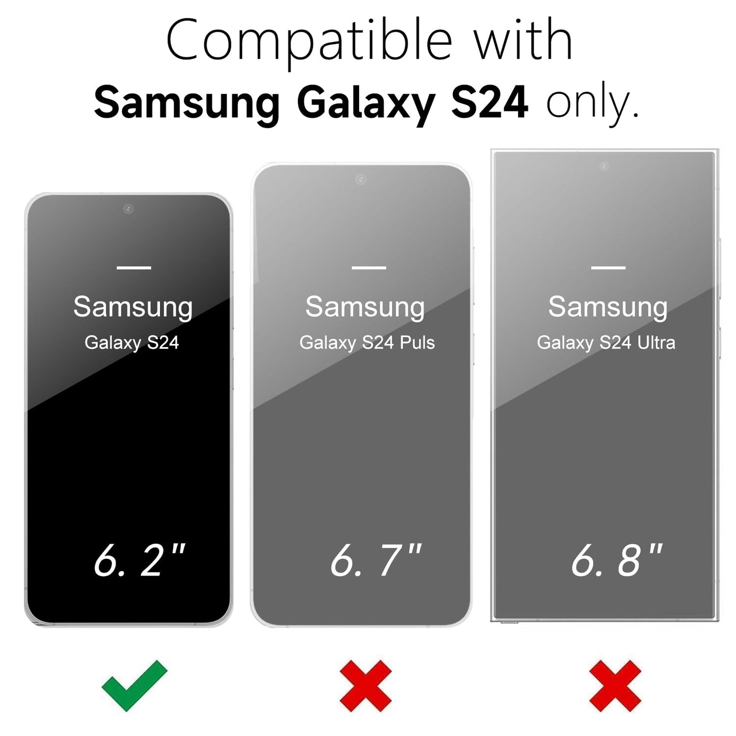 oakxco - Funda para Samsung Galaxy S24 de silicona líquida, fina y delgada, de gel de goma suave de TPU para mujeres y niñas, color sólido mate, verde oscuro