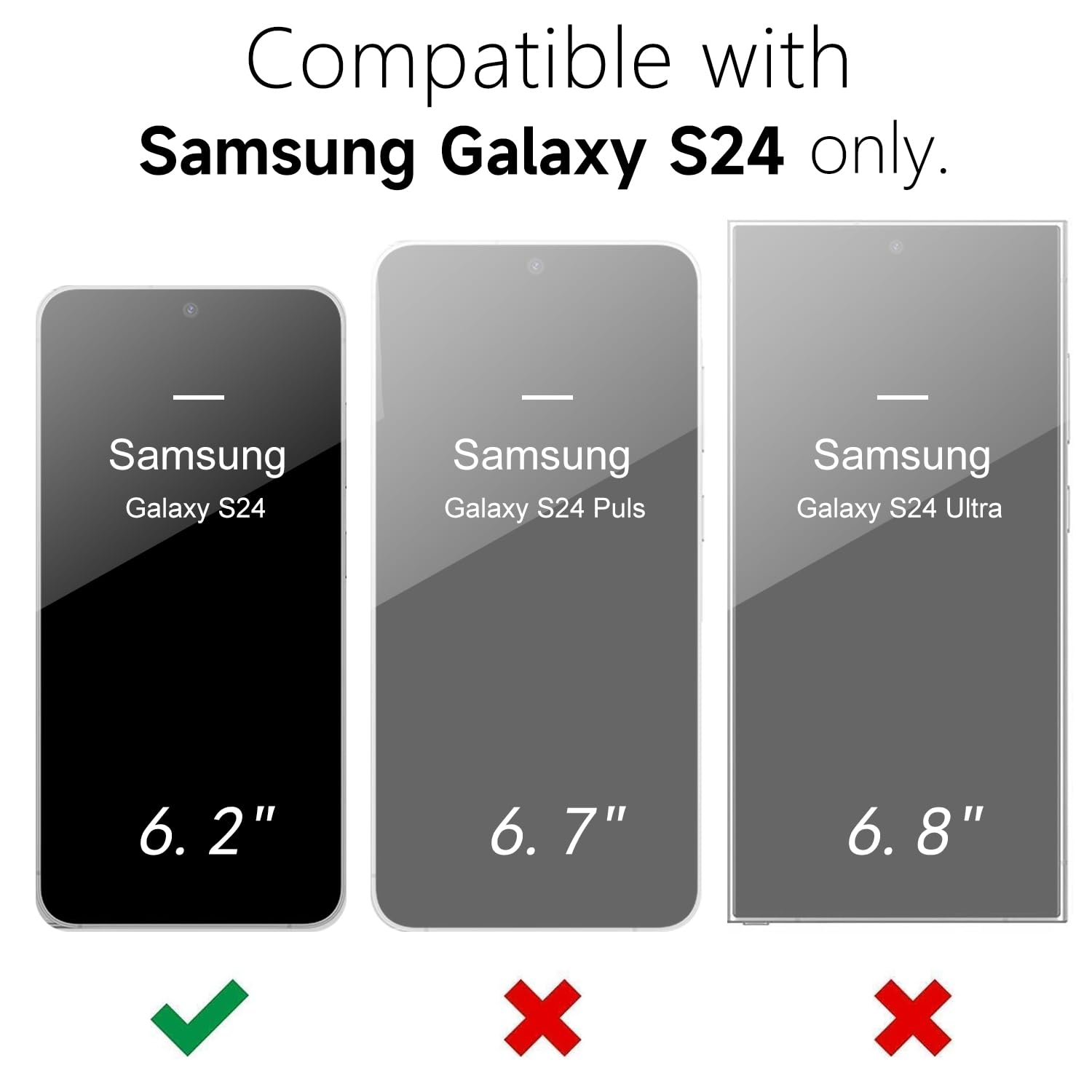 oakxco - Funda para Samsung Galaxy S24 de silicona líquida, fina y delgada, de gel de goma suave de TPU para mujeres y niñas, color sólido mate, verde oscuro