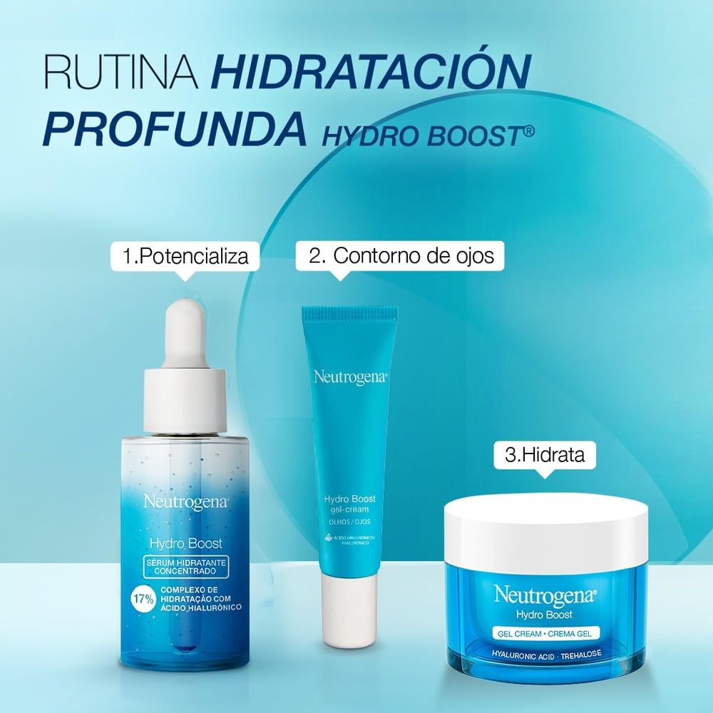 Crema Hidratante Facial en Gel Neutrogena Hydro Boost sin fragancia Ácido Hialurónico 50 ml