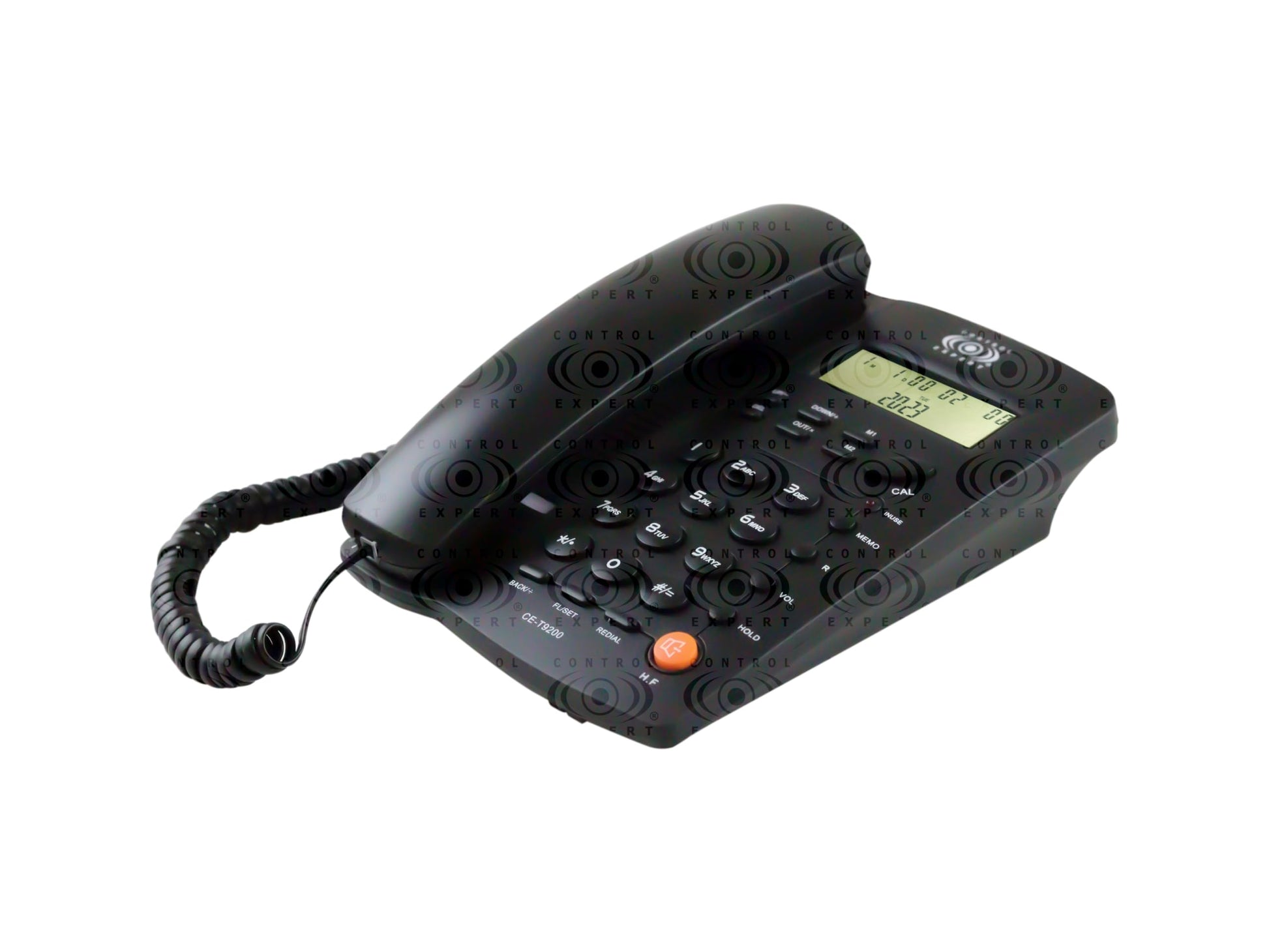 CONTROL EXPERT Teléfono Alámbrico de Casa con Identificador de Llamadas, Manos Libres y Calculadora | Teléfono Fijo Moderno para Oficina, Negocio u Hotel | Diseño Compacto y Funcional