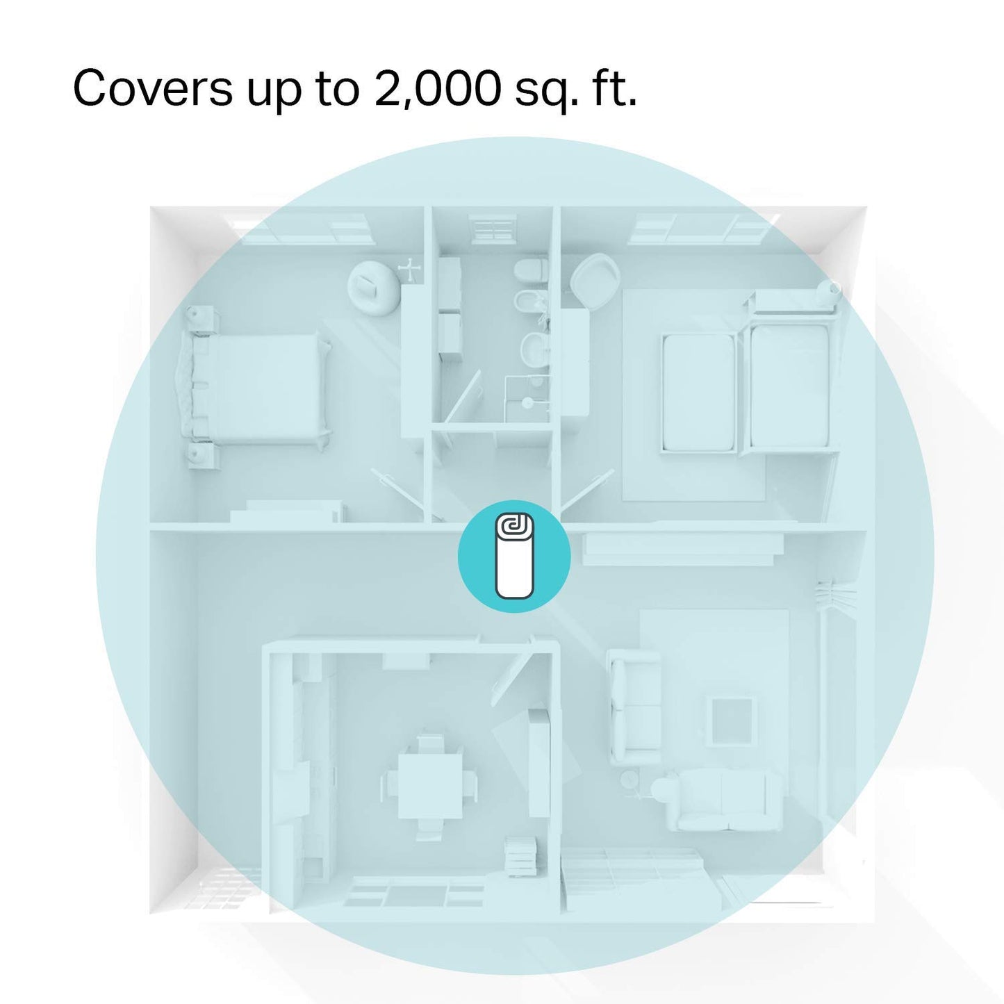 TP-Link Deco Sistema WiFi Mesh (o en malla) para todo el hogar: alcanza hasta 867 Mbps, itinerancia sin interrupciones, cobertura de hasta 2,000 pies. Funciona con Alexa (Deco M4 1 Pack)