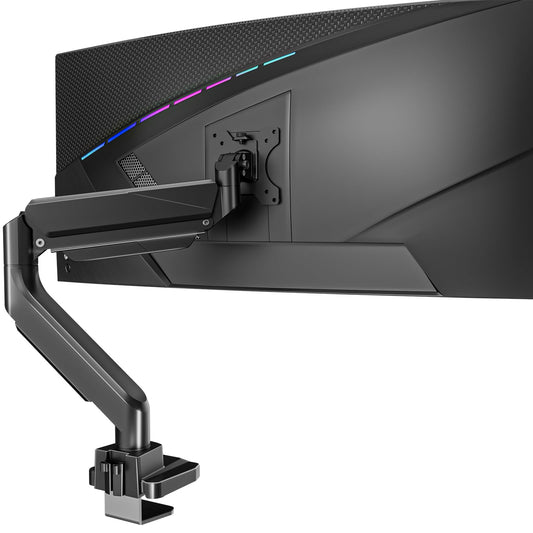 Soporte para Monitor WALI Negro con Brazo Ultra Ancho y Resorte de Gas Ajustable hasta 35 Pulgadas