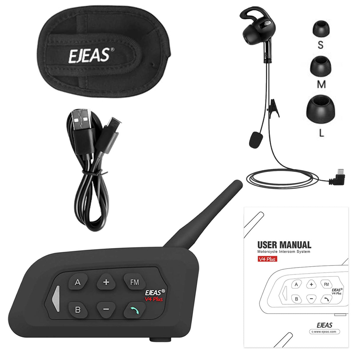 Auriculares GaiRen V4C Plus Negro Bluetooth 5.1 Auricular Derecho