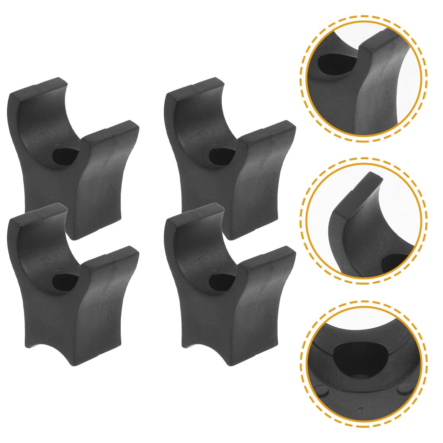 Healeved 4 Uds. Piezas De Silla De Ruedas Con Guía De Riel Para Asiento De Silla De Ruedas Soportes Para Sillas De Ruedas Piezas De Sillas De Transporte De Repuesto Para Asiento De Silla