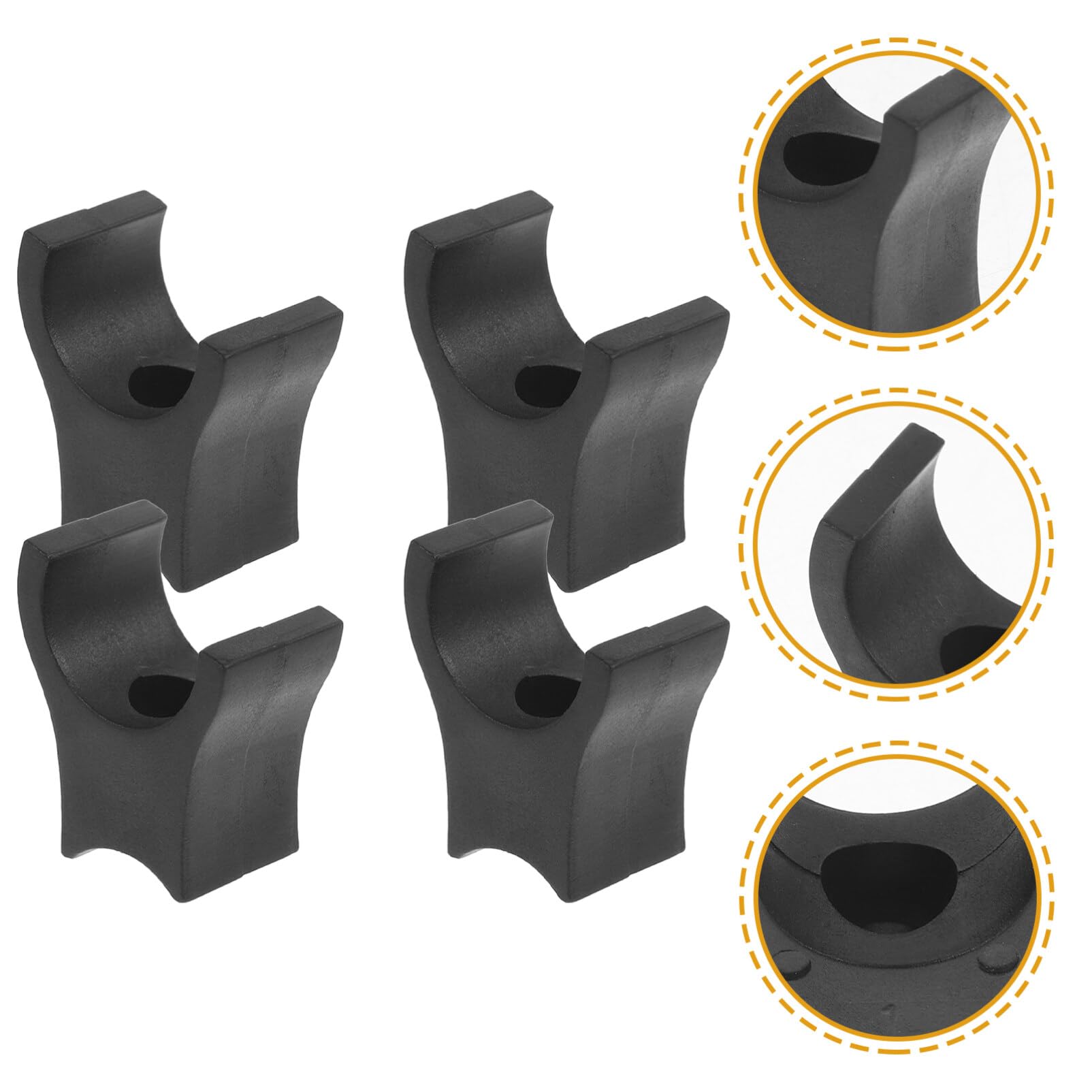 Healeved 4 Uds. Piezas De Silla De Ruedas Con Guía De Riel Para Asiento De Silla De Ruedas Soportes Para Sillas De Ruedas Piezas De Sillas De Transporte De Repuesto Para Asiento De Silla