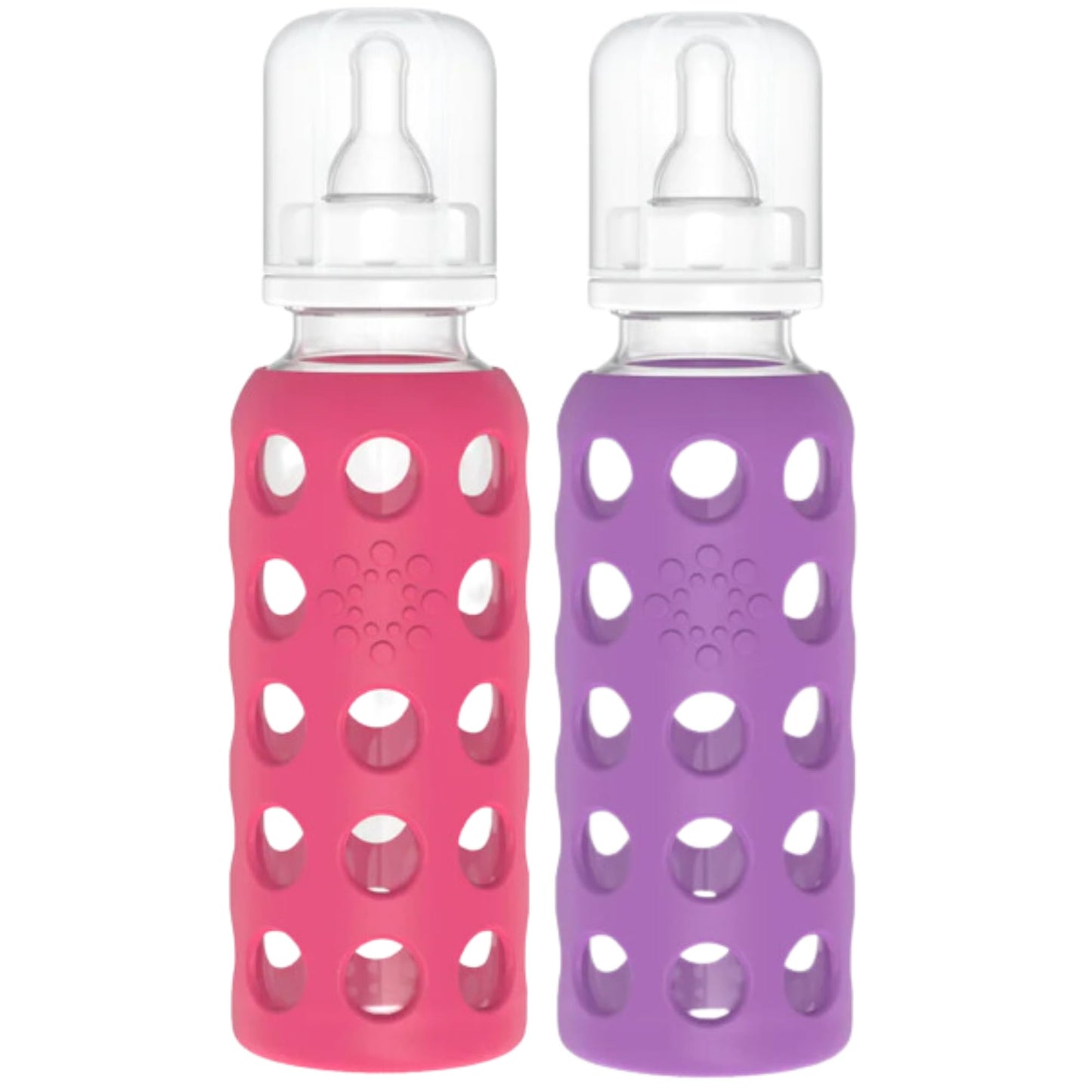 Lifefactory Baby Bundle - Bottle Set - Raspberry/Royal Purple - 9 oz - 2 pk