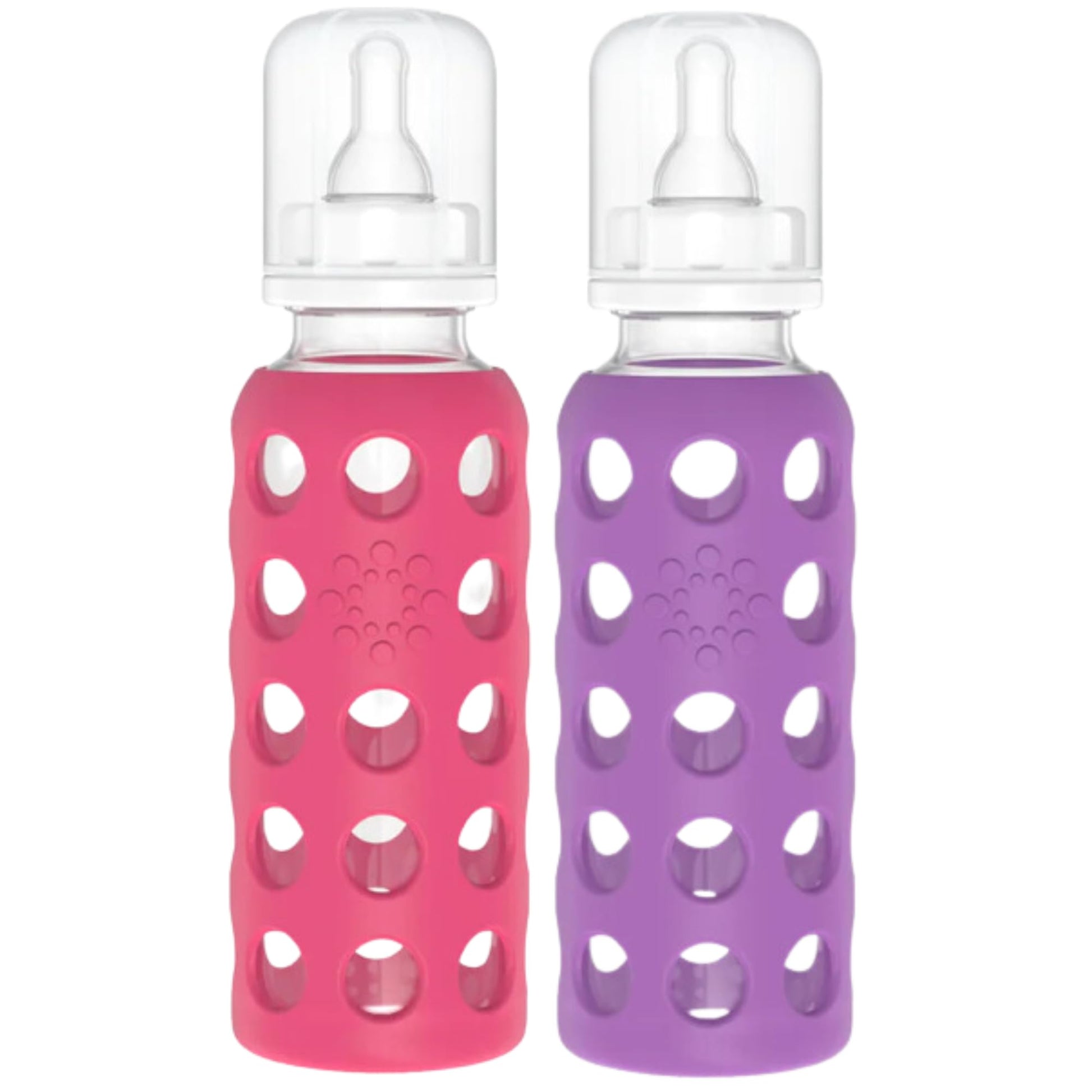 Lifefactory Baby Bundle - Bottle Set - Raspberry/Royal Purple - 9 oz - 2 pk