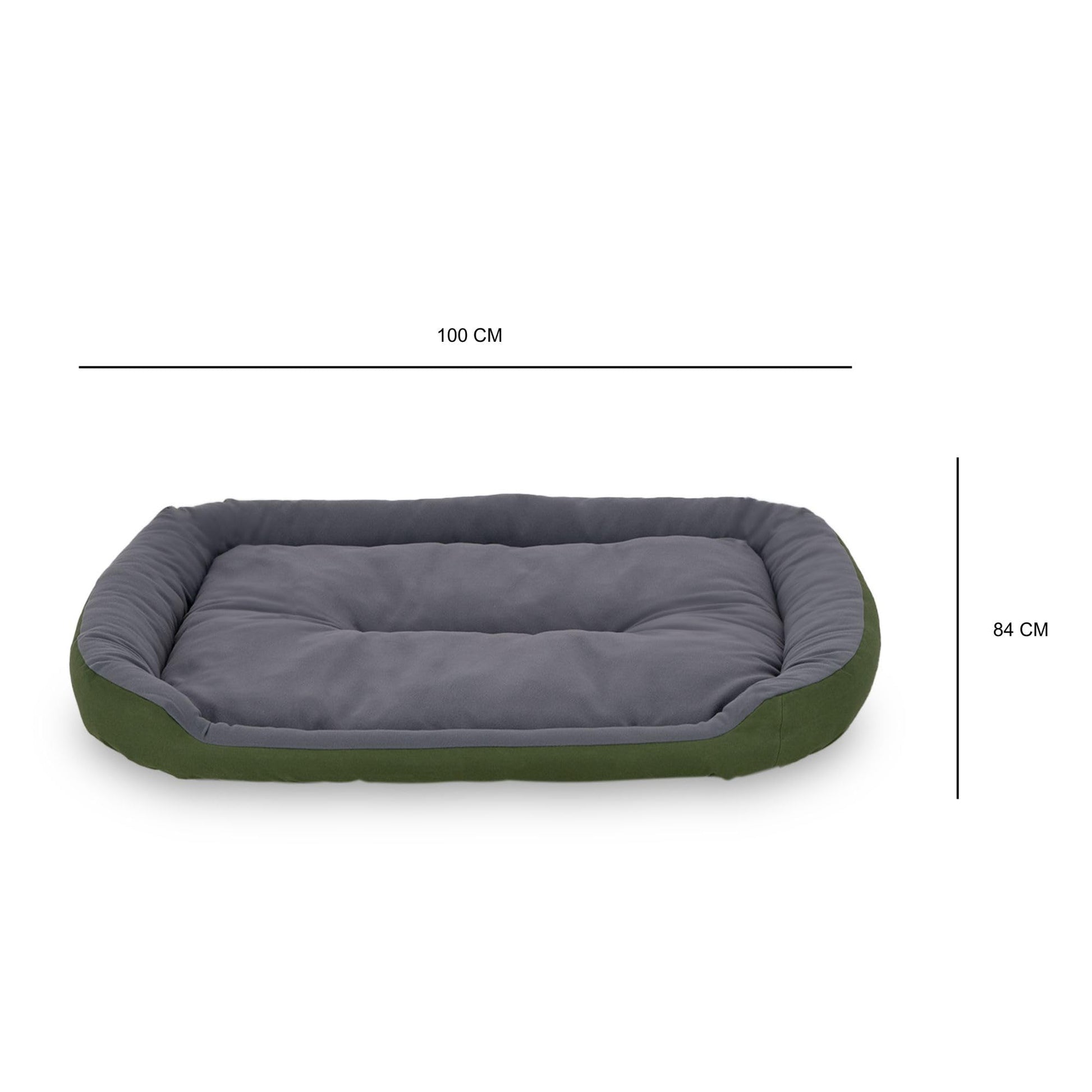 Cama para Perro Hills Verde Gris Resistente y Confortable con Relleno Suave