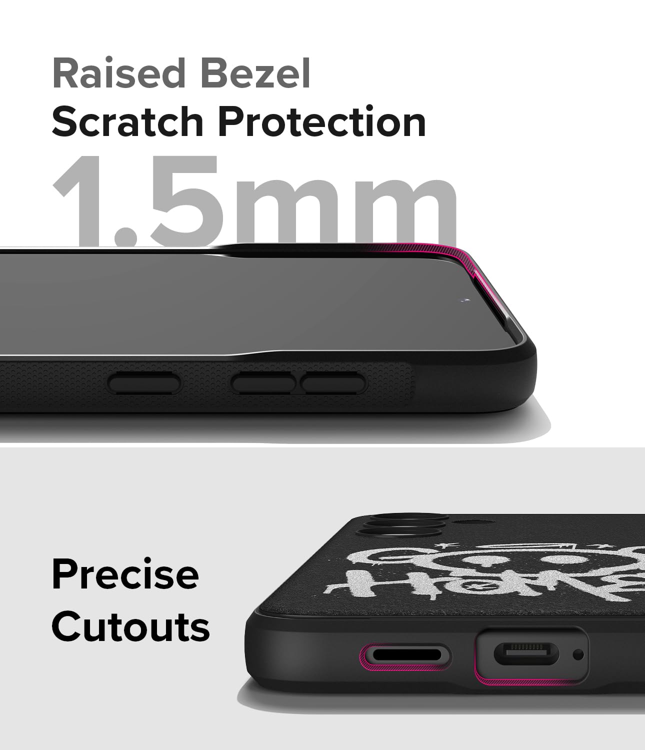 Funda Samsung Galaxy S24 Ringke Onyx Graffiti 2 Antihuellas y Antideslizante con Buen Agarre
