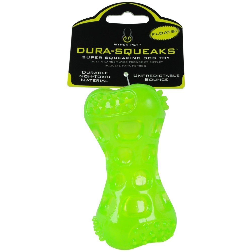 Hyper Pet Dura-Squeaks Bone Dog Toy