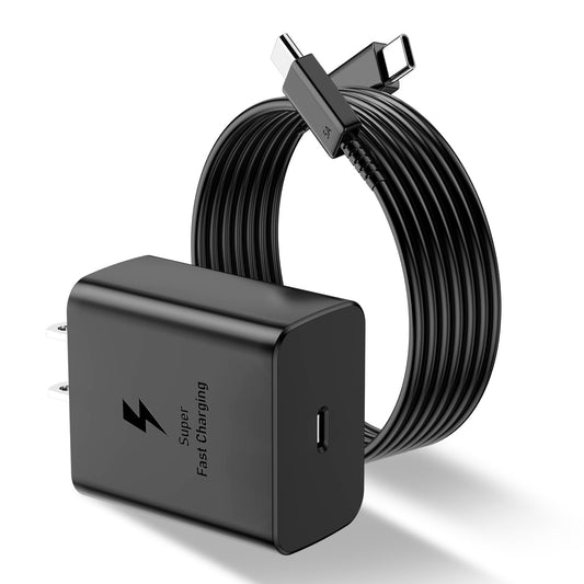 BYASKZIV Cargador Tipo C, Cargador Rápido de 45W con Cable de Carga Rápida de 2m, Compatible con Dispositivos Samsung Galaxy S24 Ultra/S24+/S24/S23 Ultra/S23/S23/S23+/S22/S22 Ultra/S22 Series