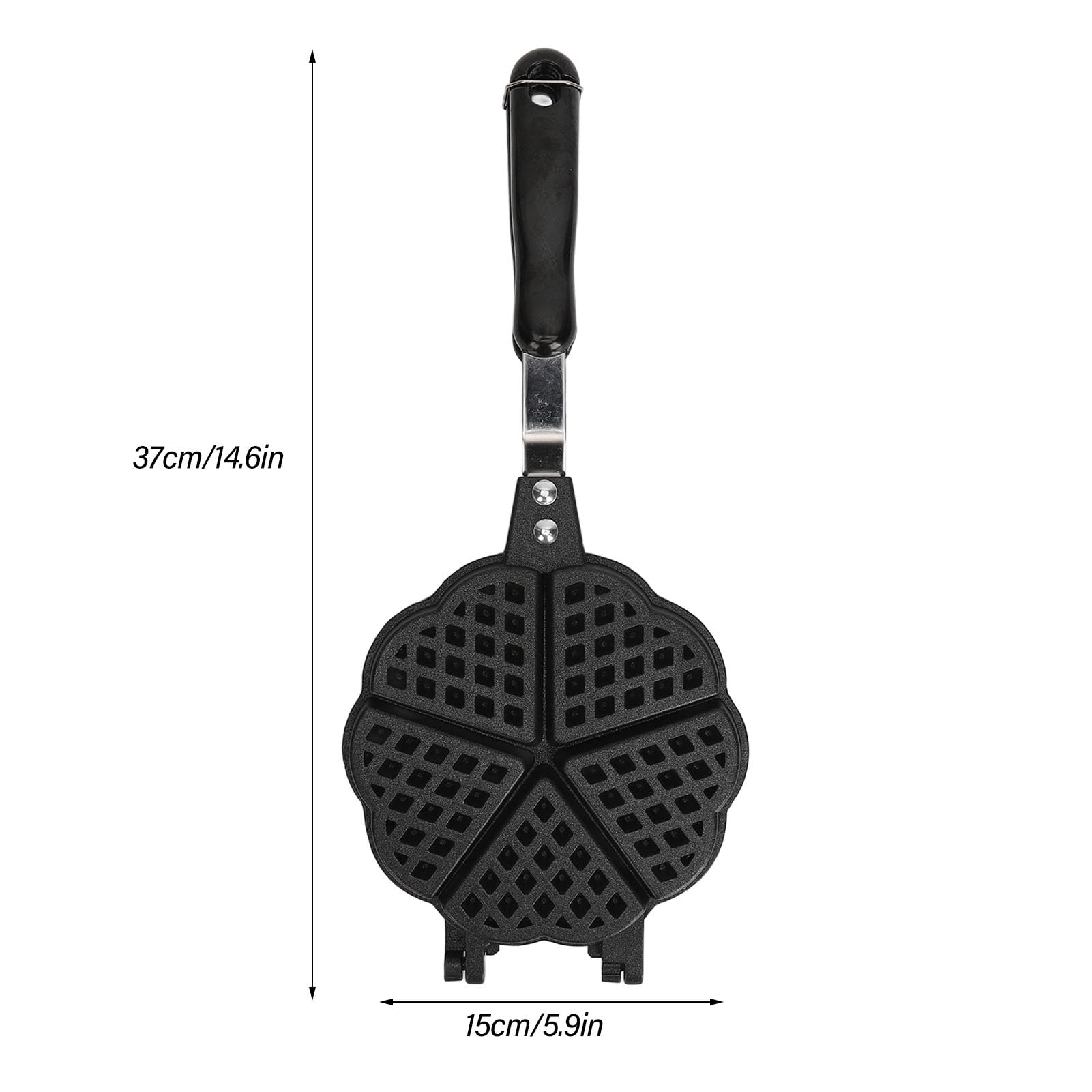 Máquina para Hacer Gofres con Sartén, 5,9 Pulgadas, Perfecta para Gofres Tostadores de Sándwich, Mini Planchas para Gofres Antiadherentes de Doble Cara para un Desayuno sin